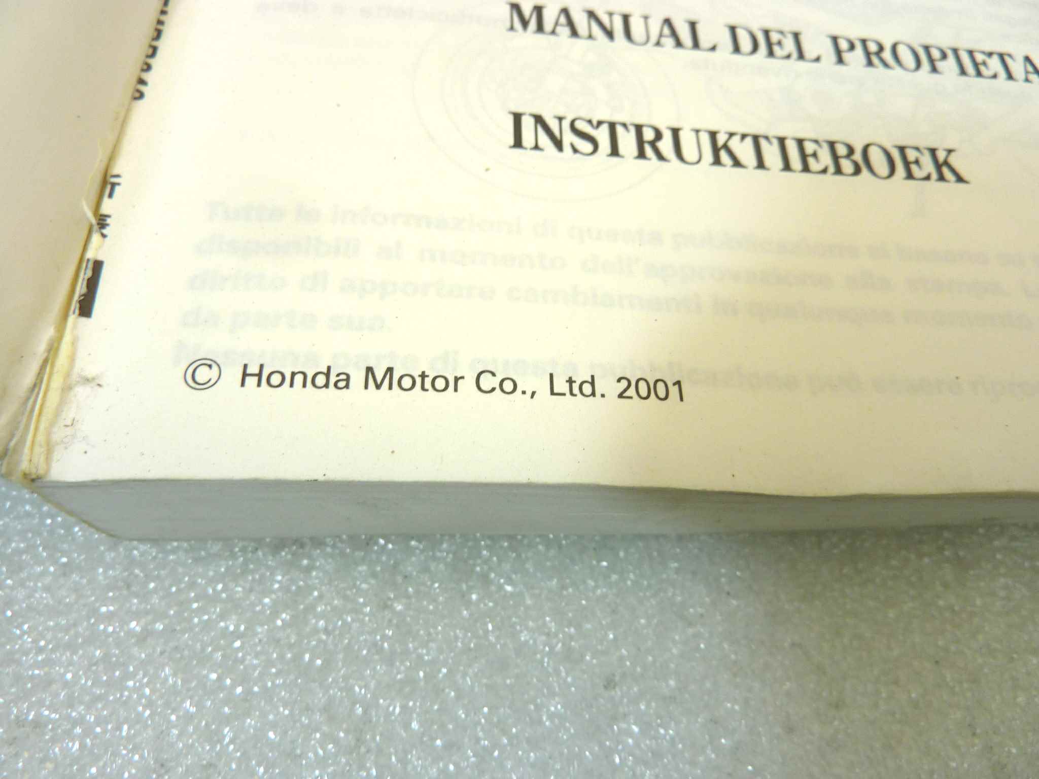 Libretto uso e manutenzione Honda VTR1000F Firestorm manuale utente ORIGINALE ita esp dim 15 x 10,5 cm - immagine 5
