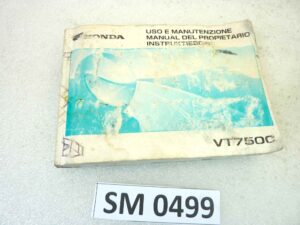 Libretto uso e manutenzione Honda VT750C manuale utente ORIGINALE ita esp dim 15 x 10,5 cm