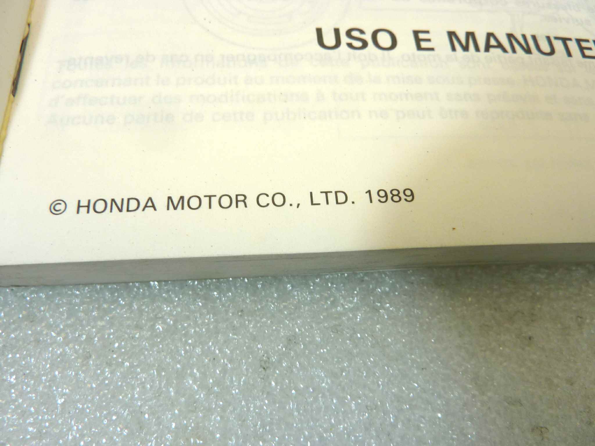 Libretto uso e manutenzione Honda VFR750F manuale utente ORIGINALE ita fra ger dim 15 x 10,5 cm - immagine 5