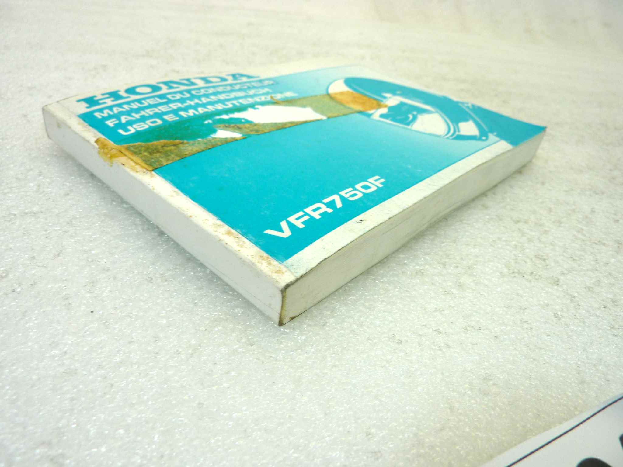 Libretto uso e manutenzione Honda VFR750F manuale utente ORIGINALE ita fra ger dim 15 x 10,5 cm - immagine 7