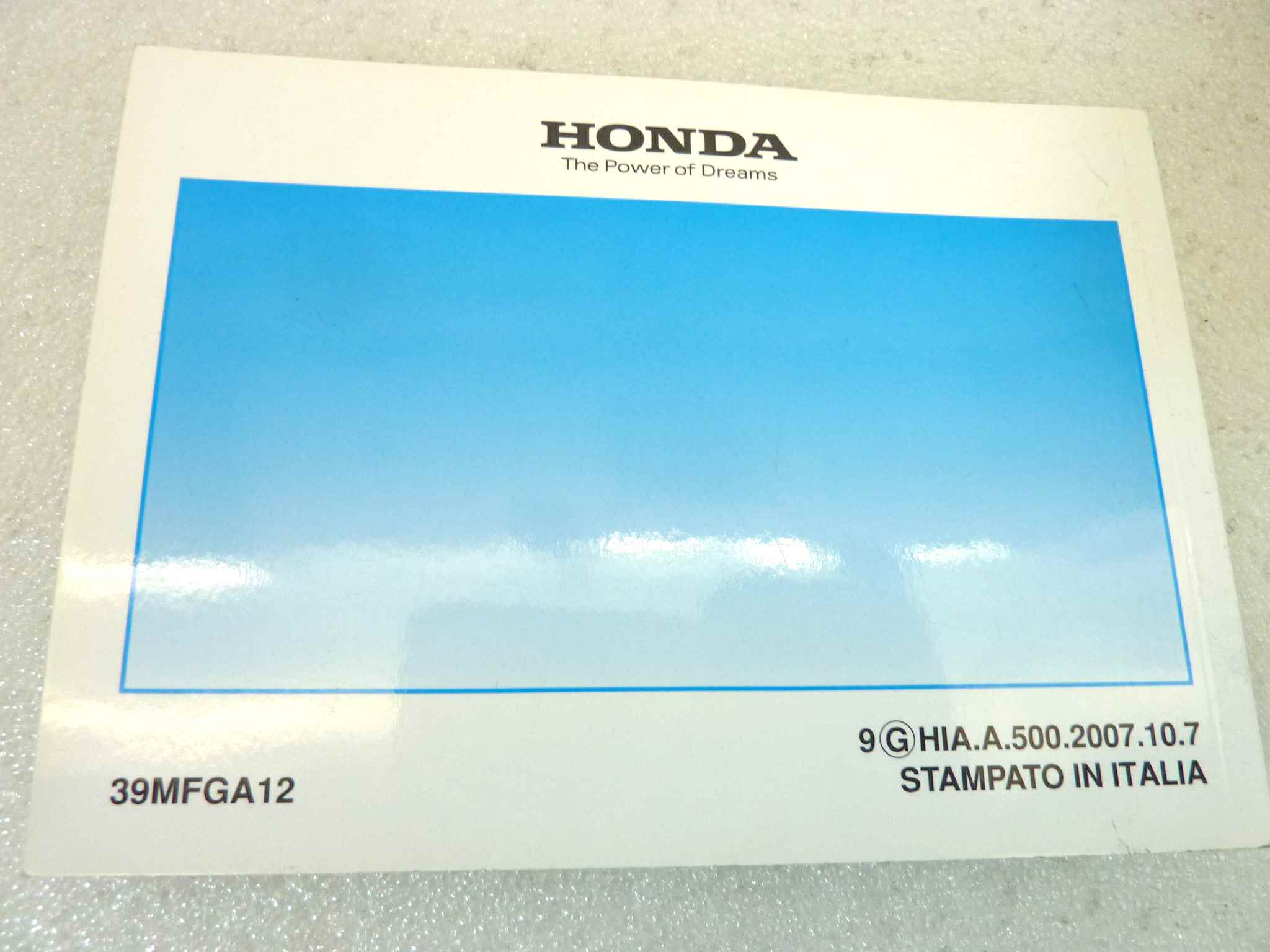 Libretto uso e manutenzione Honda CB600F FA manuale utente ORIGINALE ita dim 15 x 10,5 cm - immagine 2