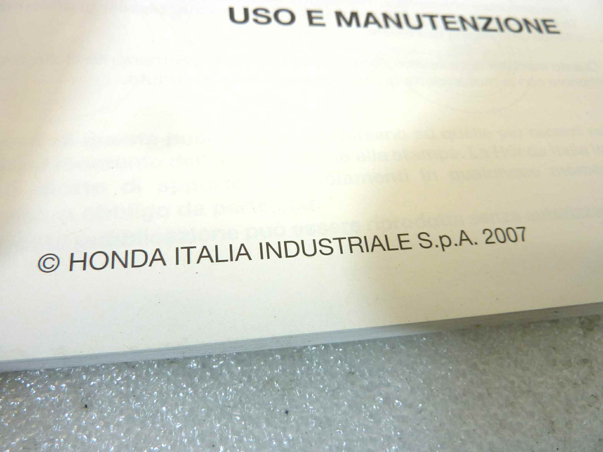Libretto uso e manutenzione Honda CB600F FA manuale utente ORIGINALE ita dim 15 x 10,5 cm - immagine 5