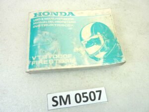 Libretto uso e manutenzione Honda VTR1000F Firestorm manuale utente ORIGINALE ita esp dim 15 x 10,5 cm