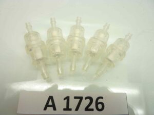 Filtro benzina moto universale 5 pezzi lungh 61 mm , per tubi diam int 5 mm