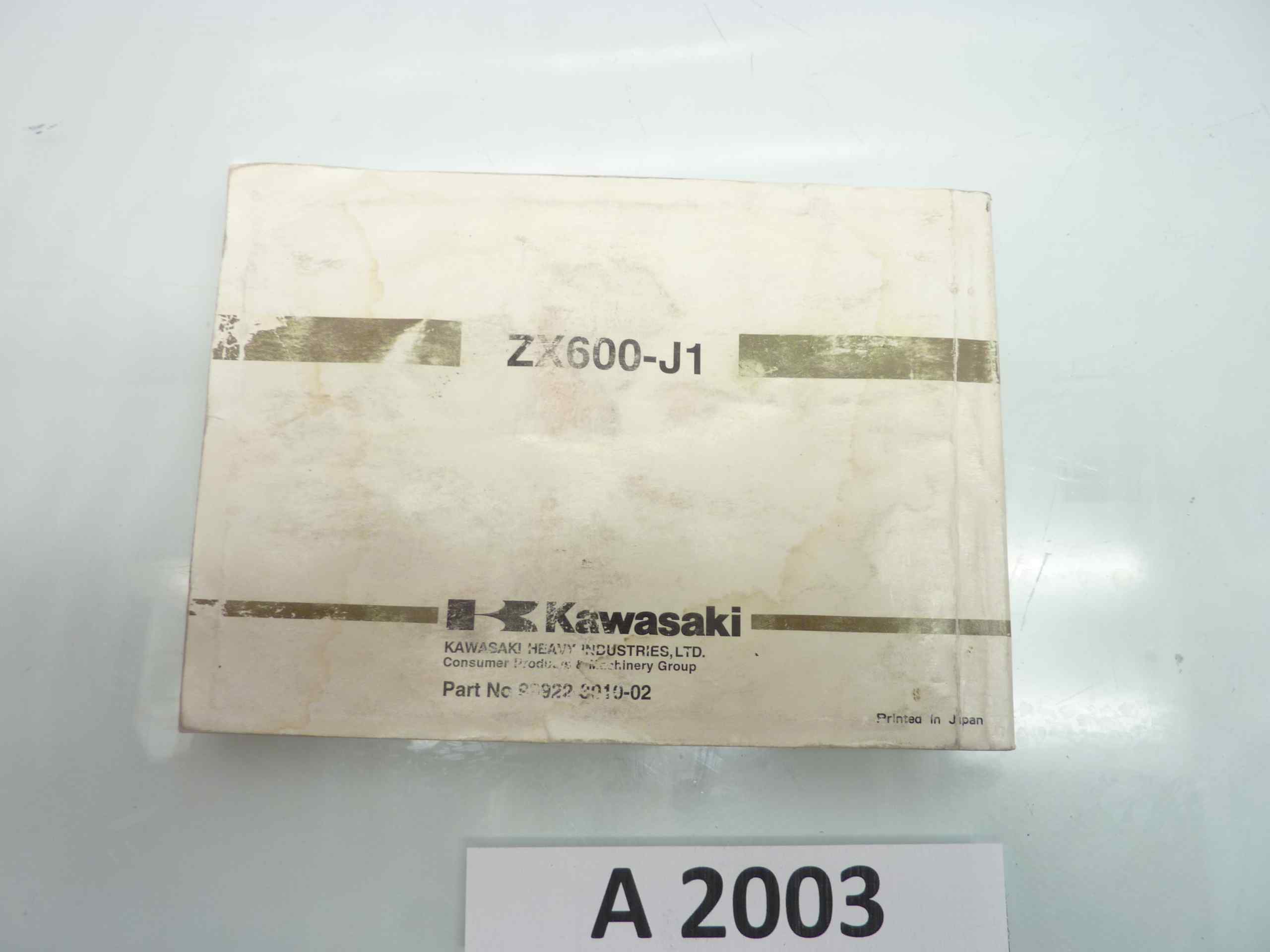 Kawasaki ZX 6R J1 00 NINJA libretto manuale uso manutenzione inglese - immagine 4