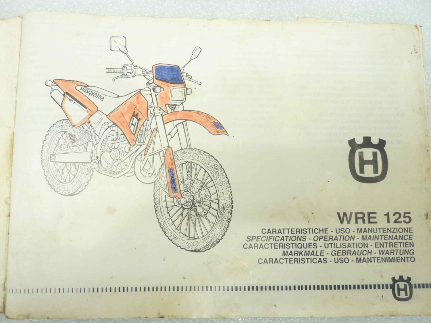 Husqvarna WRE 125 93 libretto uso manutenzione manuale 800076036 93 - immagine 3