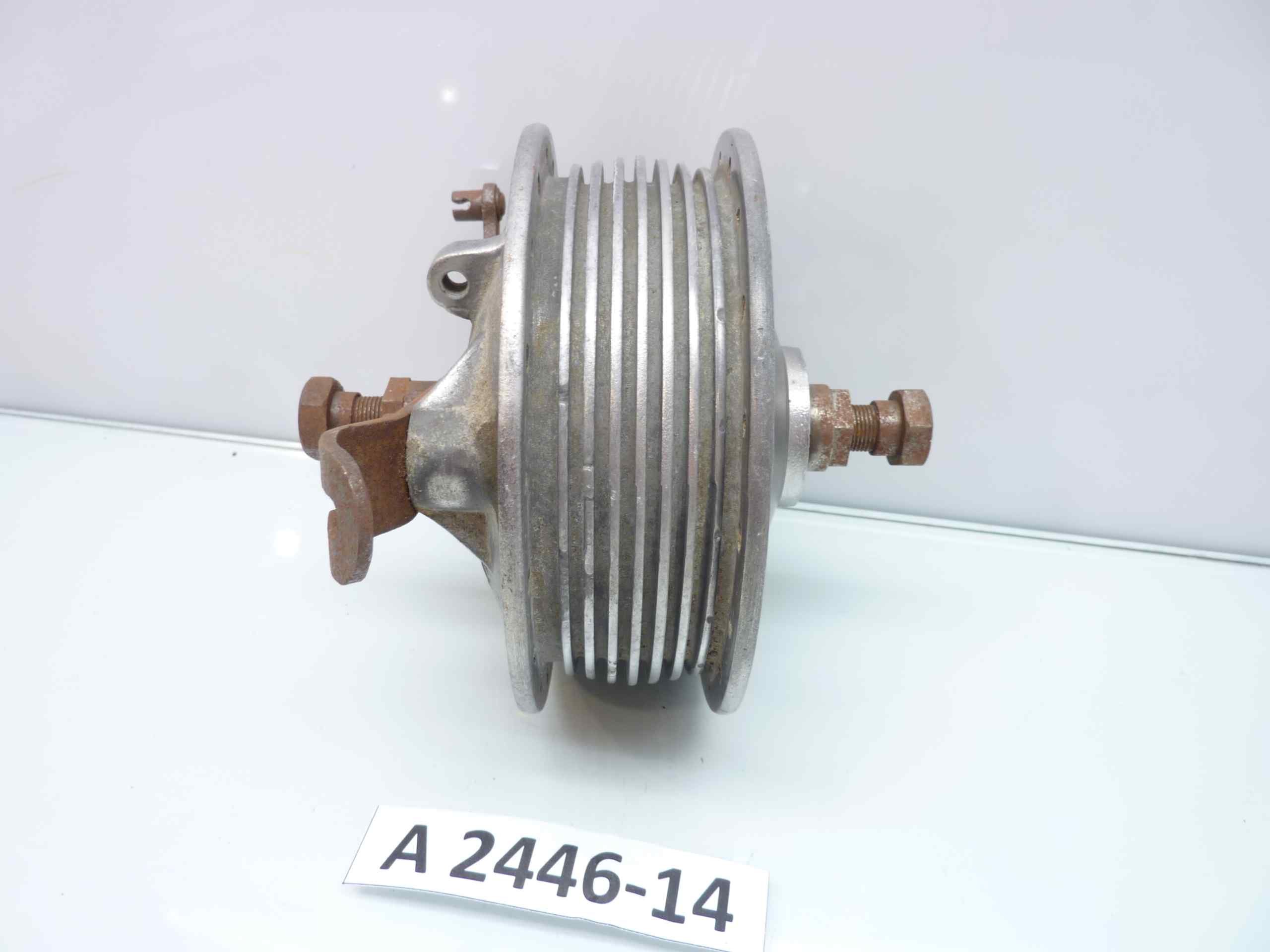 Mozzo freno moto epoca diam mozzo ASTHON HC BARUFFALDI MILANO mm 140 - diam piatto 108 - 36 fori - immagine 4