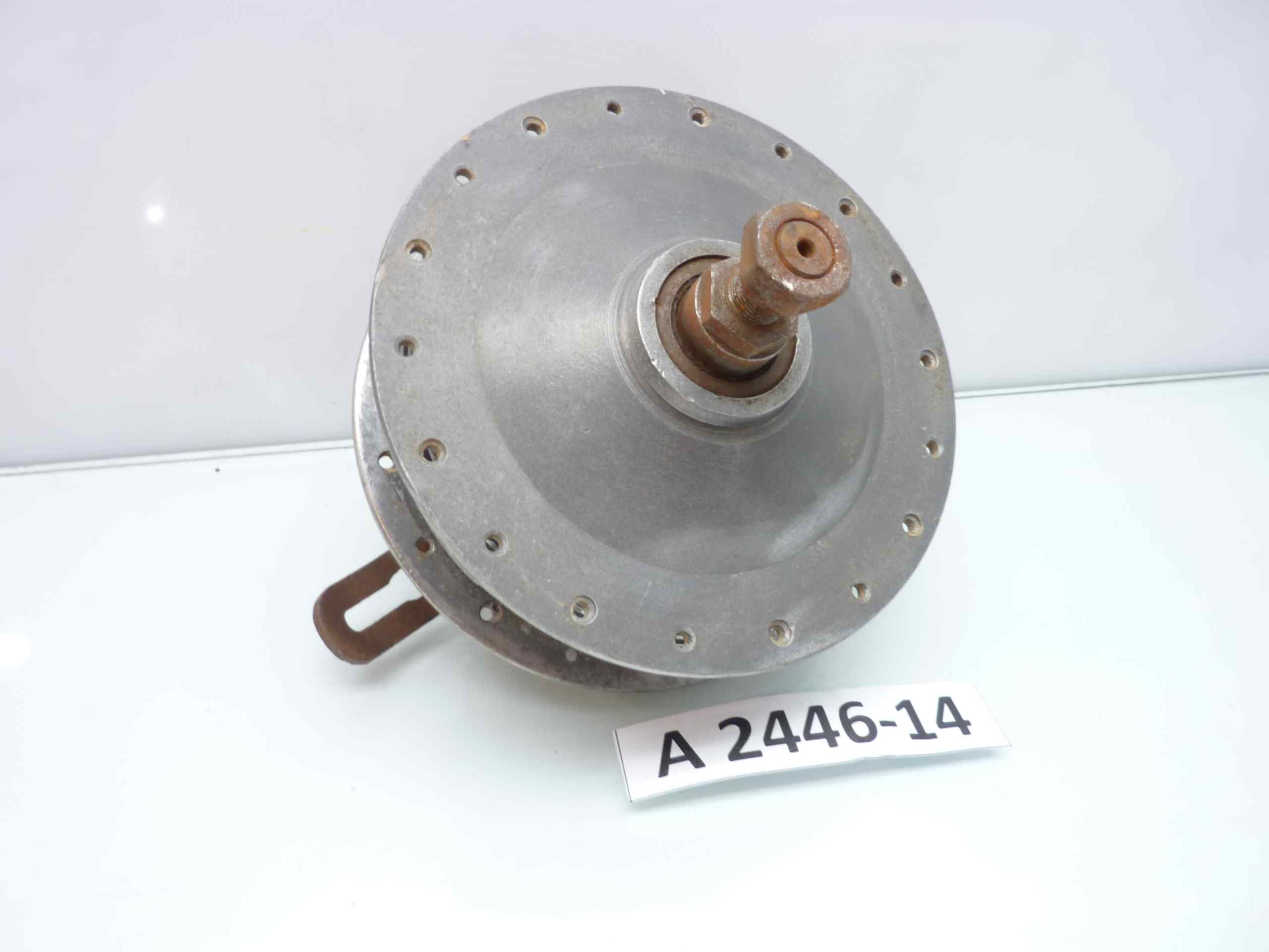 Mozzo freno moto epoca diam mozzo ASTHON HC BARUFFALDI MILANO mm 140 - diam piatto 108 - 36 fori - immagine 5