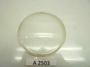 Vetro faro anteriore moto epoca Elma 5000 cod 5002 IGMC NR 1254 22-7-55 foro per ghiera 173 mm diam totale 177 mm