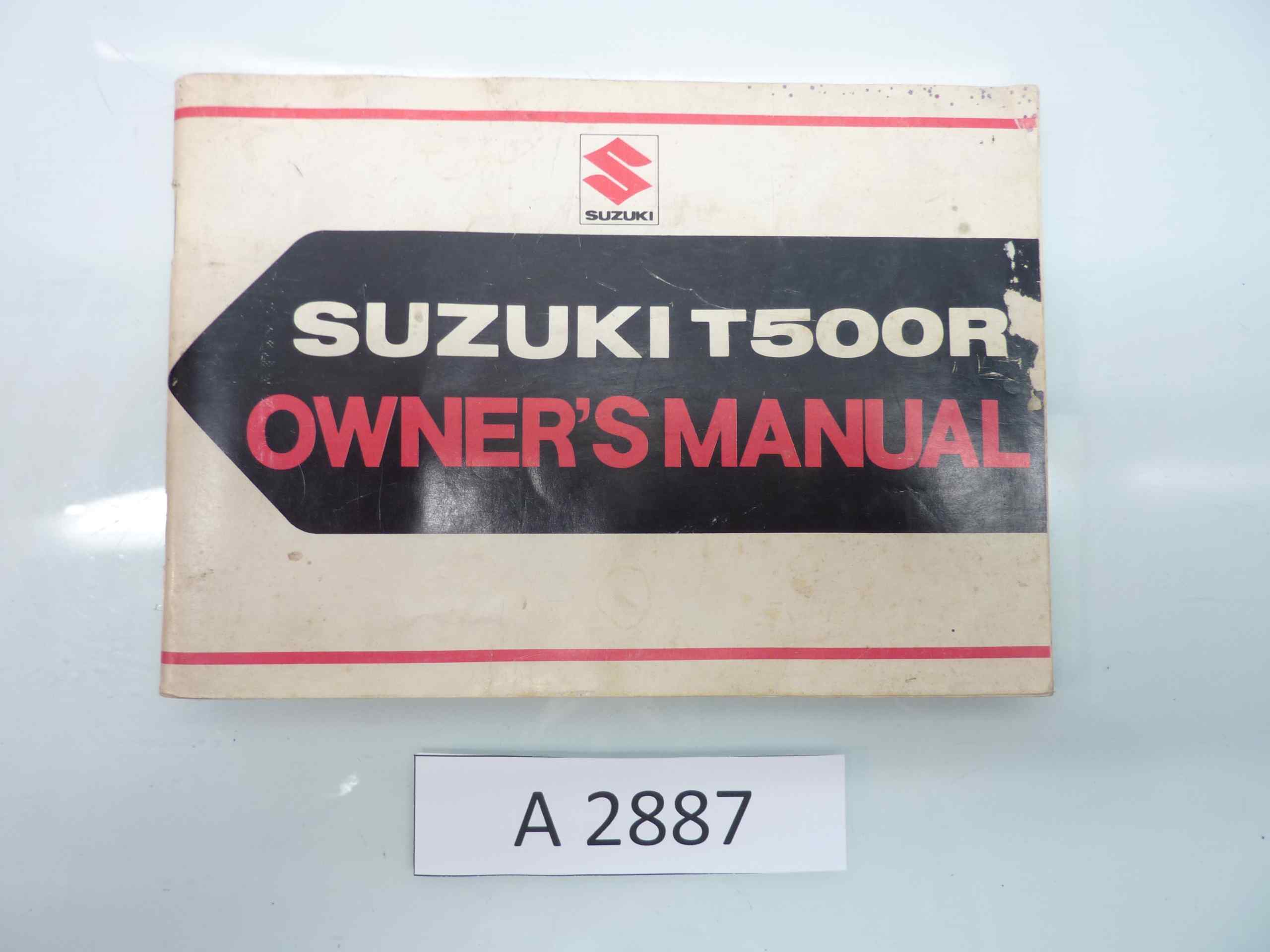 Suzuki T500R libretto istruzioni per luso manuale inglese originale