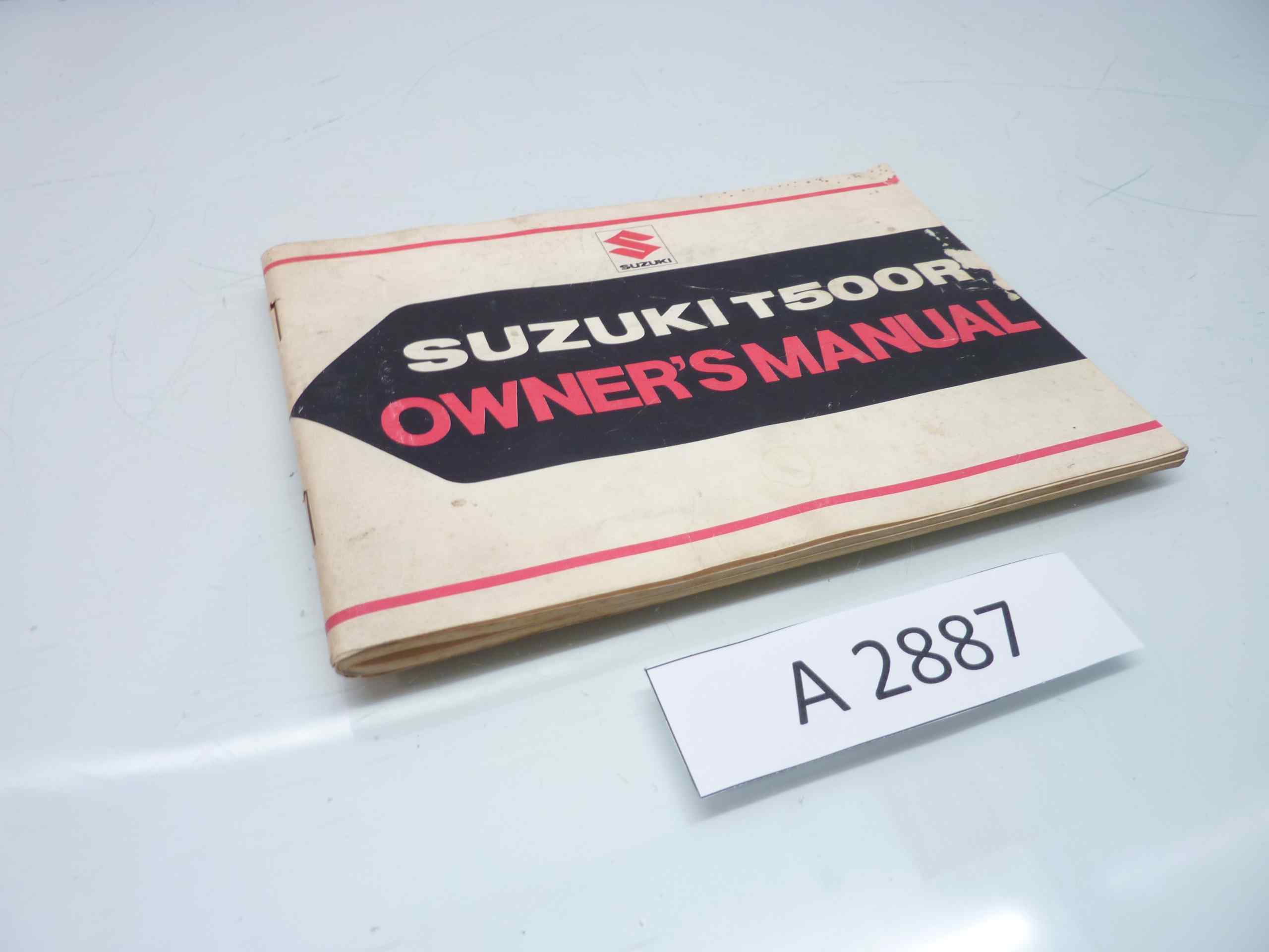 Suzuki T500R libretto istruzioni per luso manuale inglese originale - immagine 2