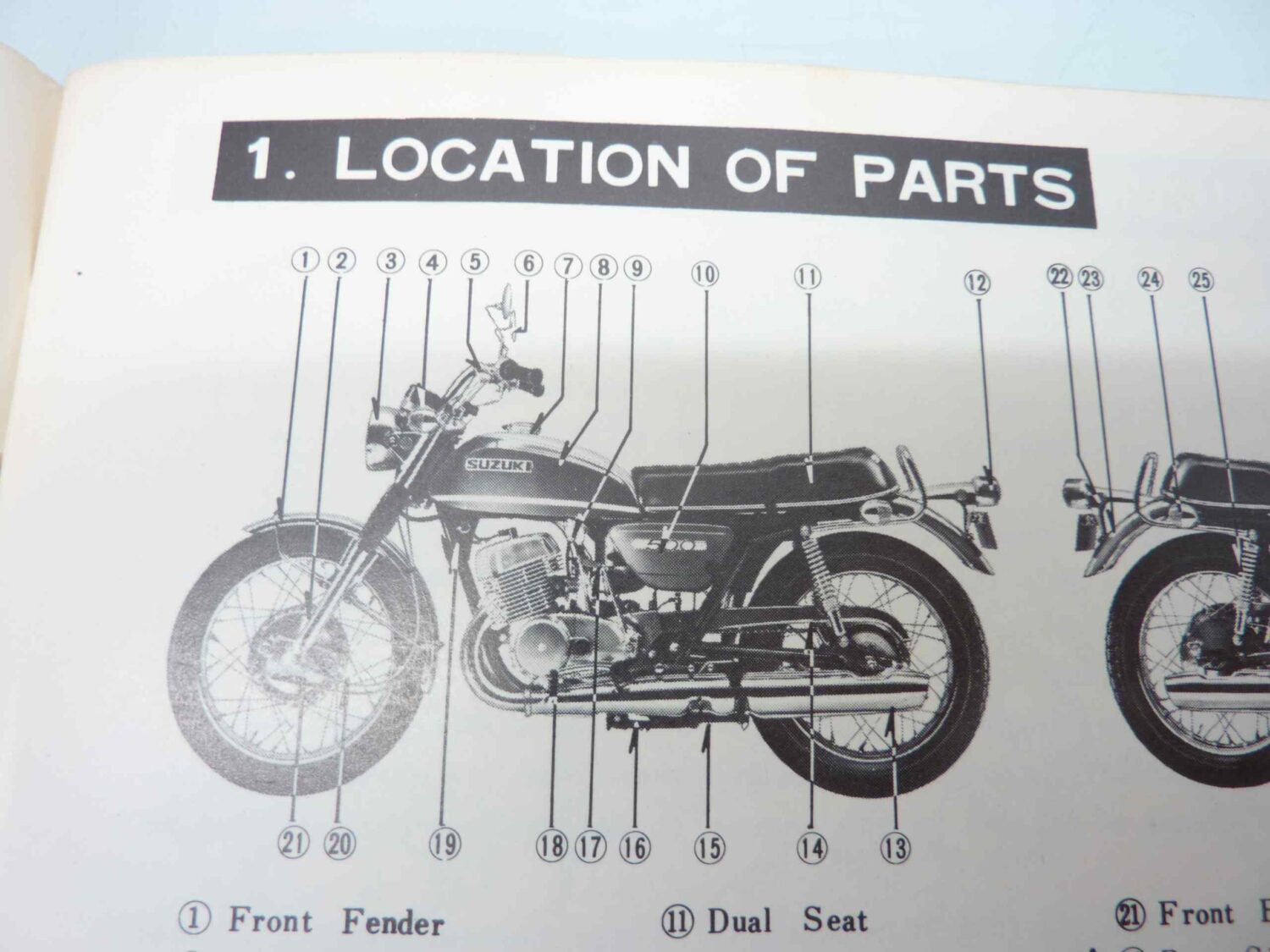 Suzuki T500R libretto istruzioni per luso manuale inglese originale - immagine 4