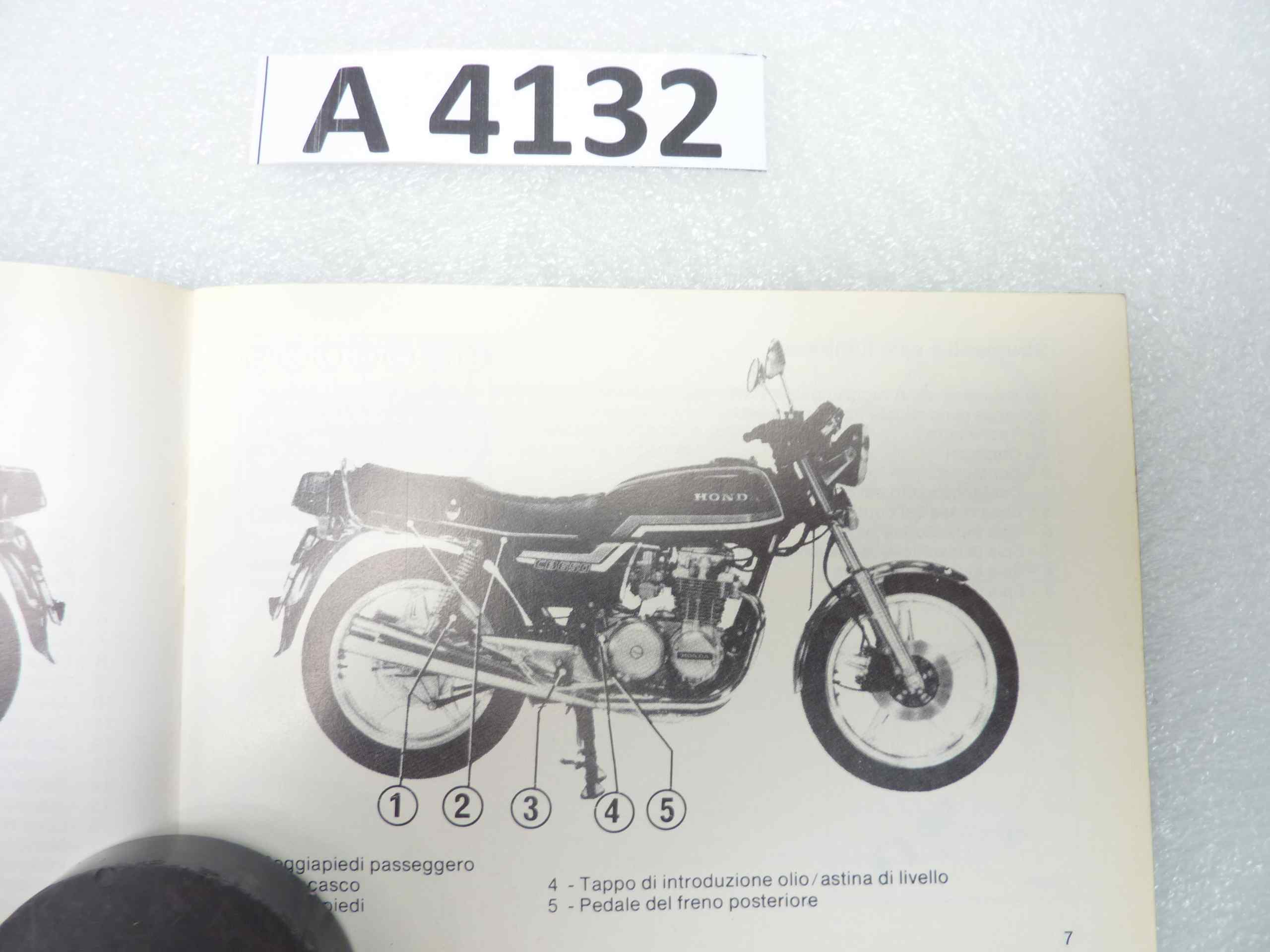 Honda CB 650 libretto uso e manutenzione ORIGINALE NO REPLICA - immagine 2