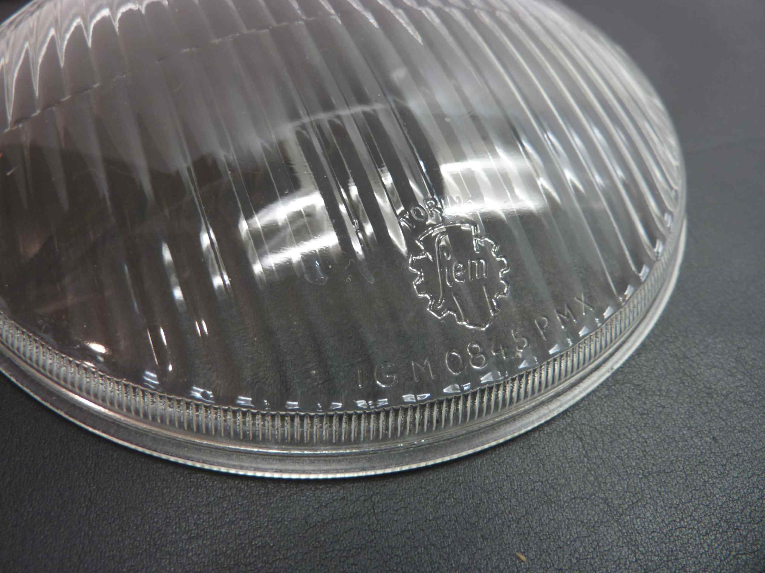 Vetro faro Vespa Siem 1877 IGM 0845PMX diam 130 - diam max 133,6mm moto epoca - immagine 2