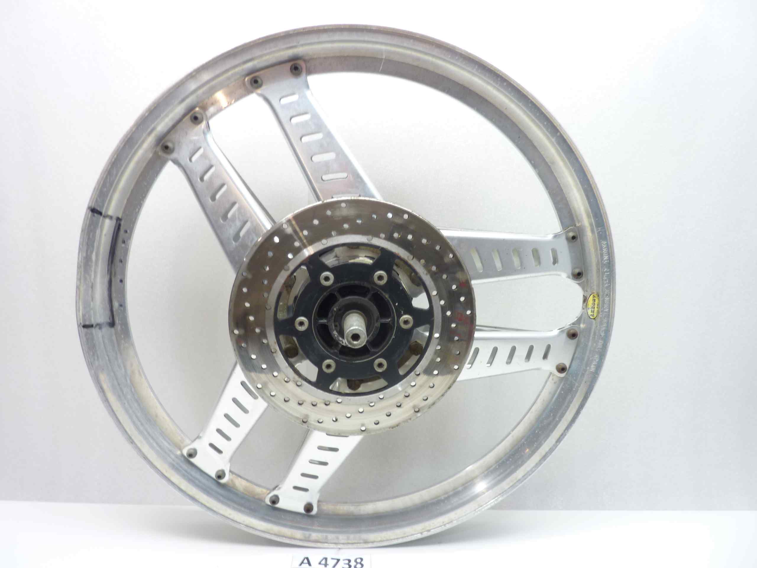 Fantic Raider 250 cerchio ruota anteriore da riparare AKRONT 21X1,6 - immagine 5