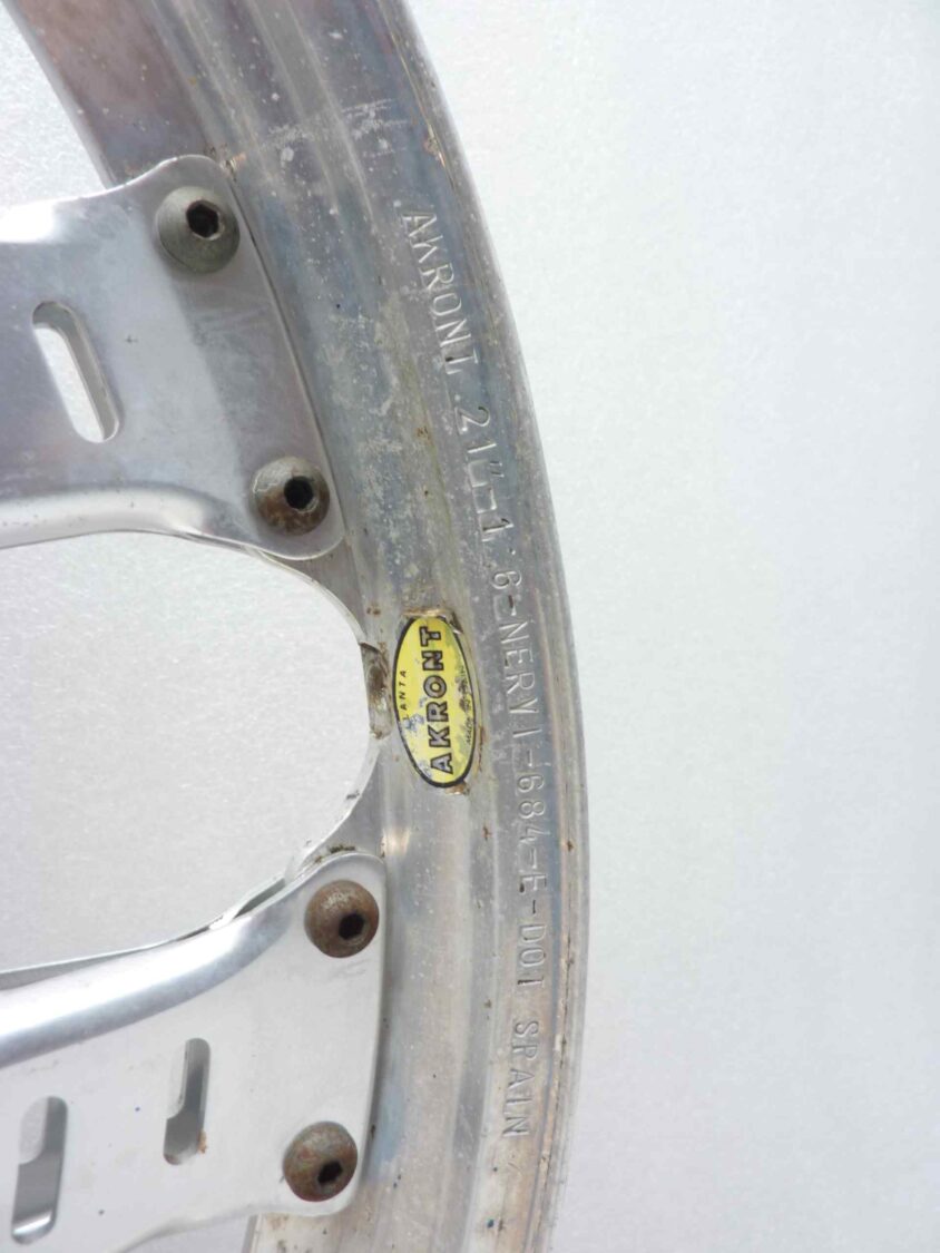Fantic Raider 250 cerchio ruota anteriore da riparare AKRONT 21X1,6 - immagine 7