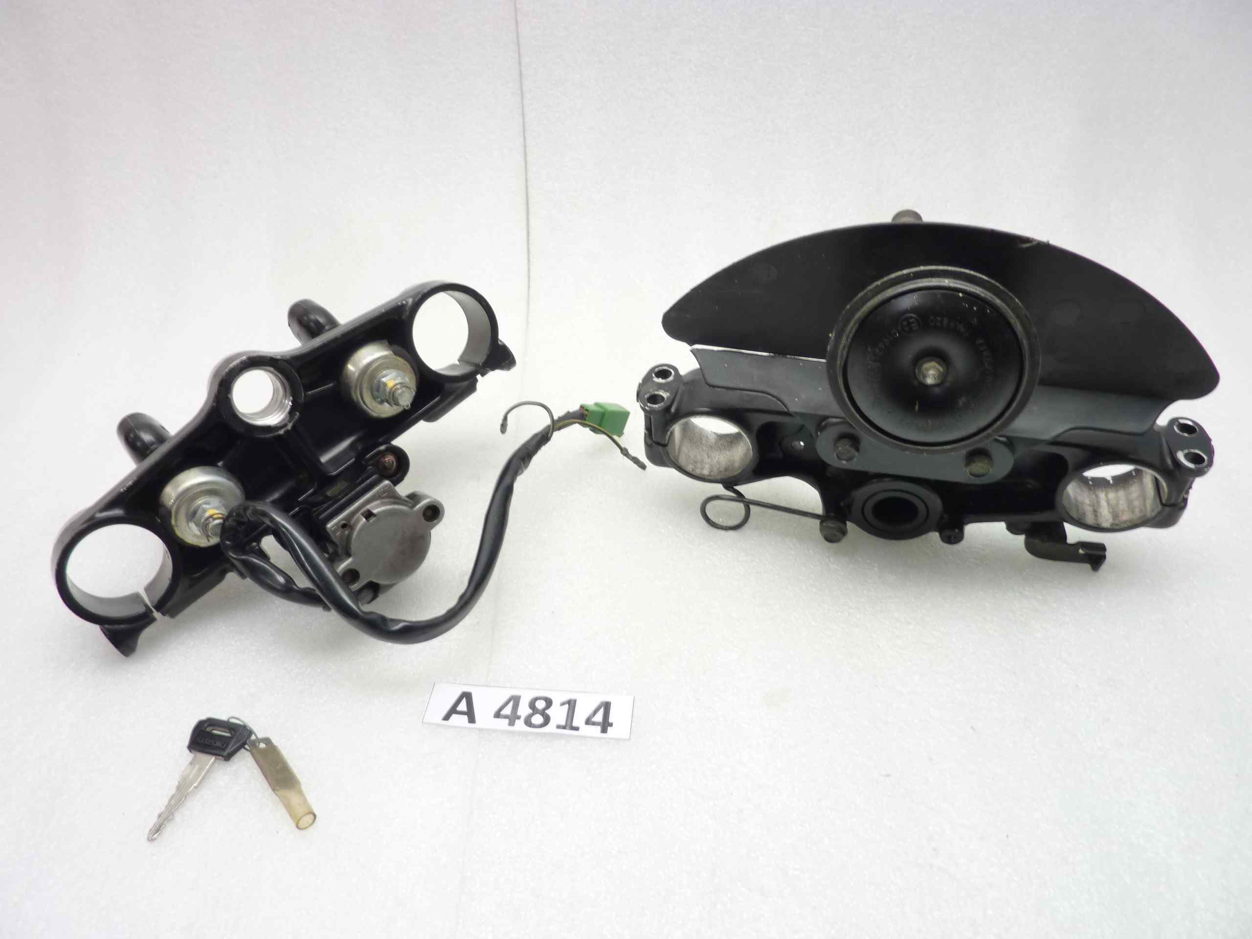 Suzuki DR 650 RS 90 piastre forcella blocchetto chiave clacson - immagine 4