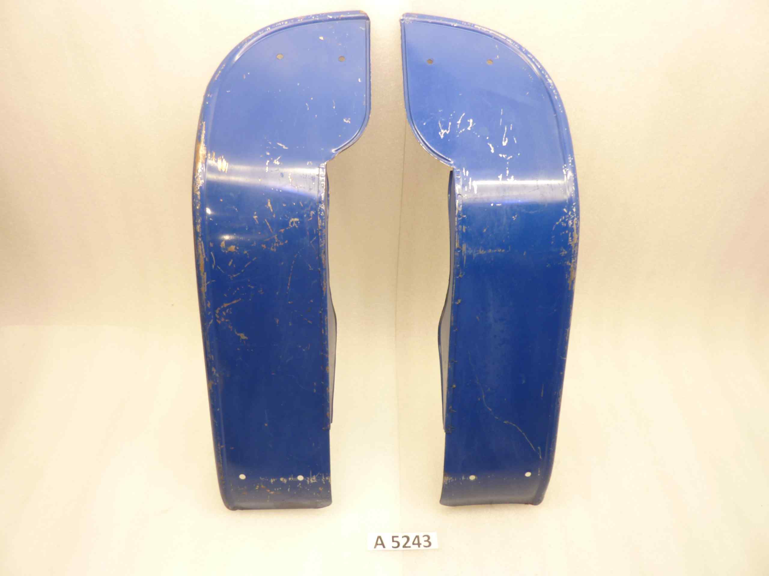 Paragambe blu moto epoca nuovi fondi di magazzino