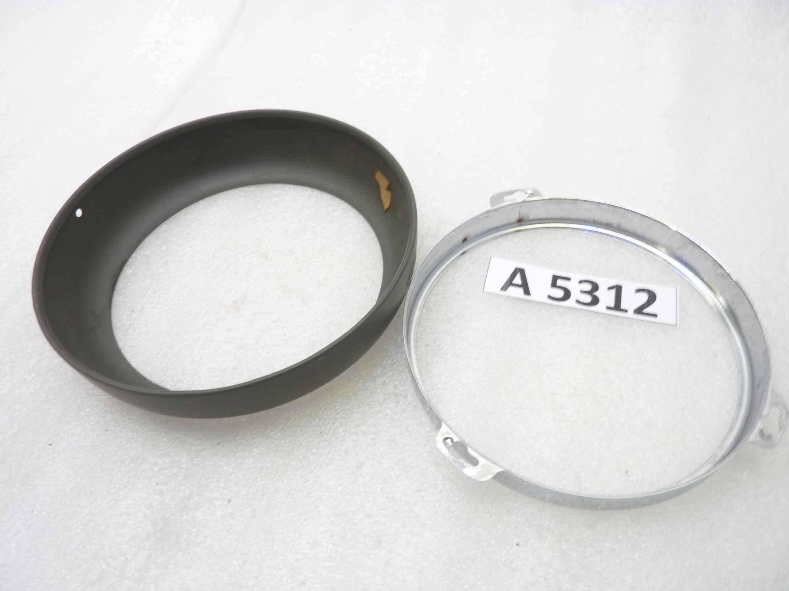 Bianchi MT 61 ghiera faro Cev militare diam faro 174 mm- diam vetro 137 mm cod 4971 81560511 81560711 CEV 4963 4971 nuovo fondo di magazzino LEGGI DESCRIZIONE - immagine 5