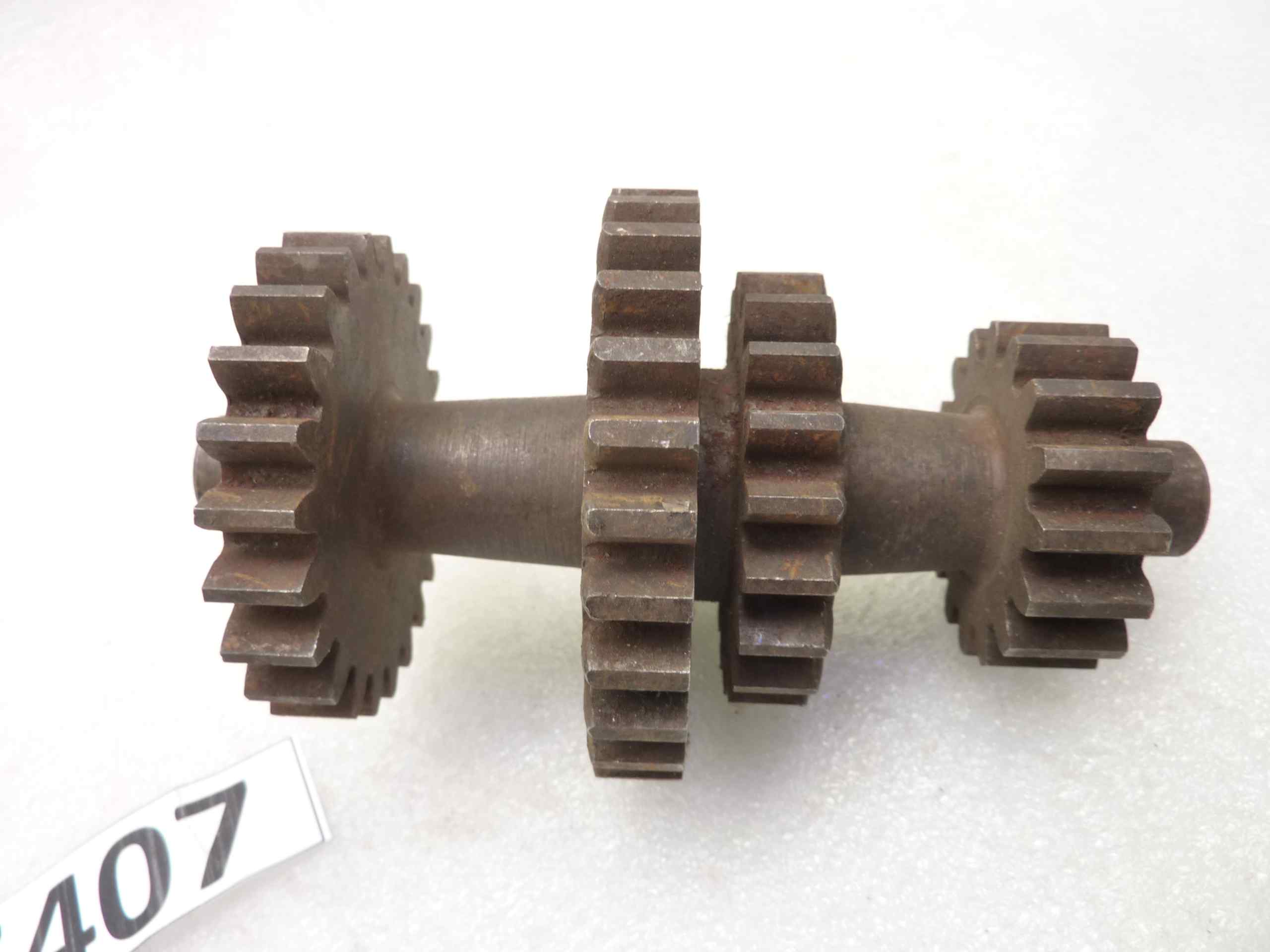 Albero cambio secondario Guzzi Motocarro a catena Ercole 500 M 16 20 28 23 denti ingranaggio - immagine 2