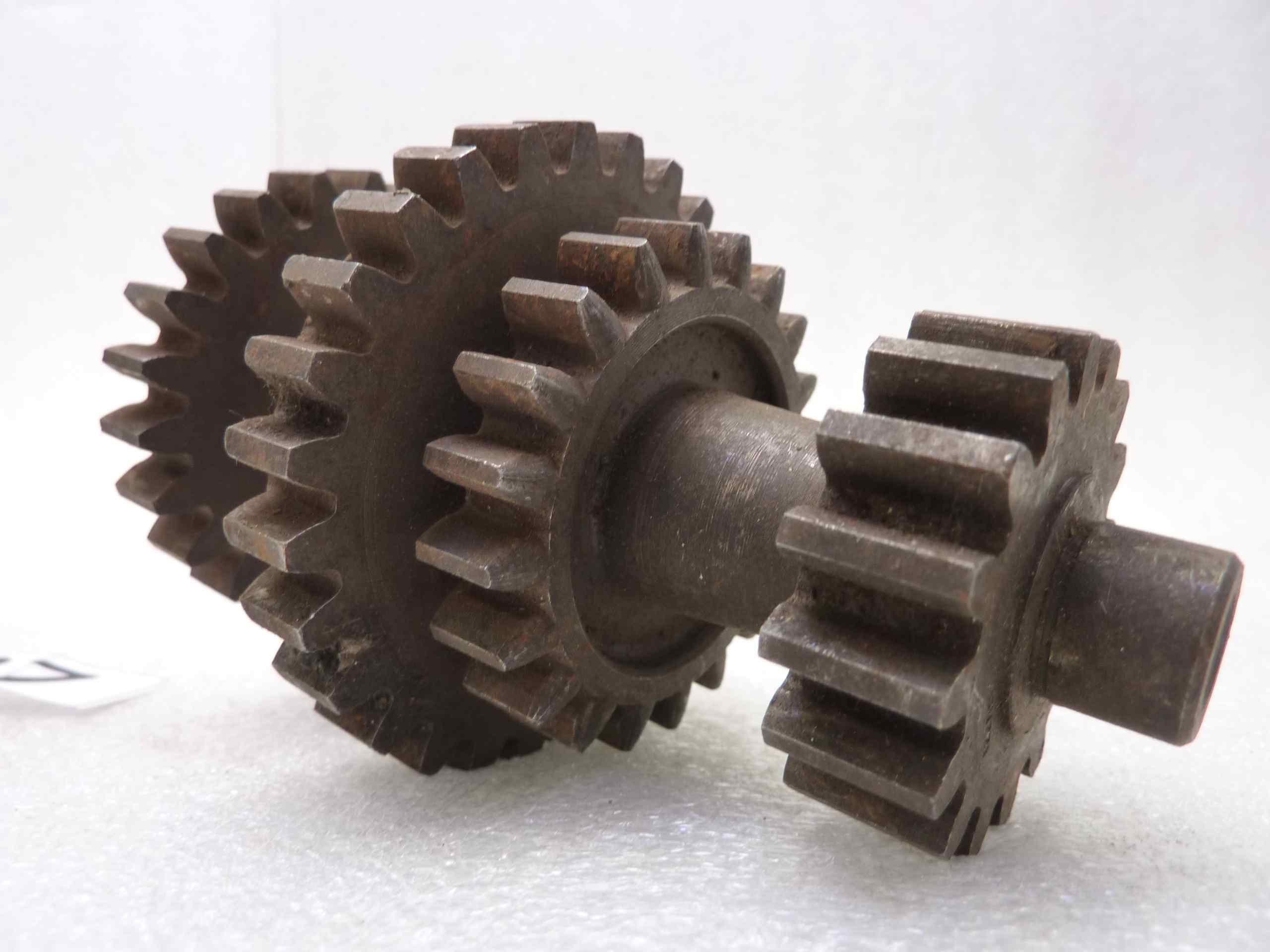 Albero cambio secondario Guzzi Motocarro a catena Ercole 500 M 16 20 28 23 denti ingranaggio - immagine 3