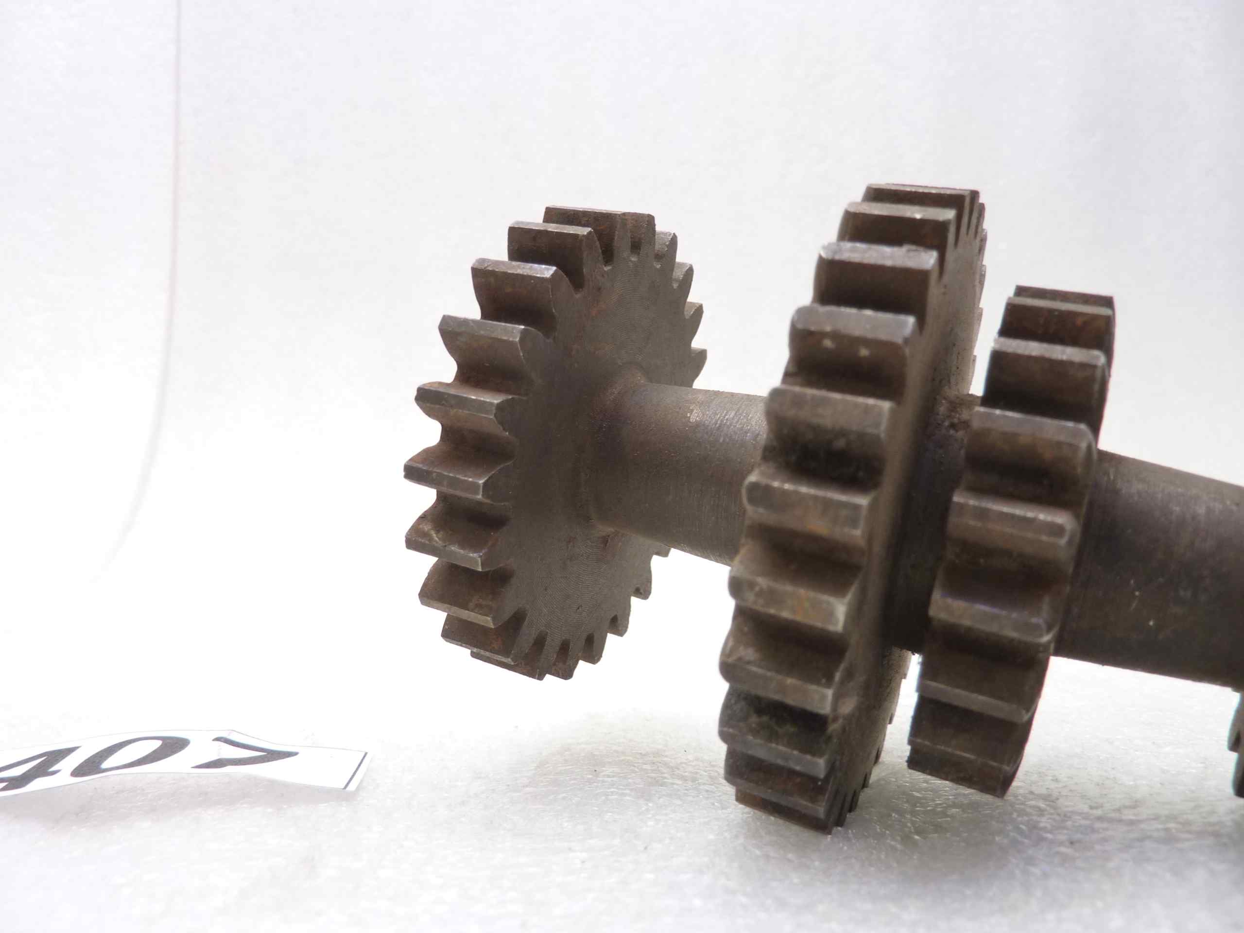Albero cambio secondario Guzzi Motocarro a catena Ercole 500 M 16 20 28 23 denti ingranaggio - immagine 4