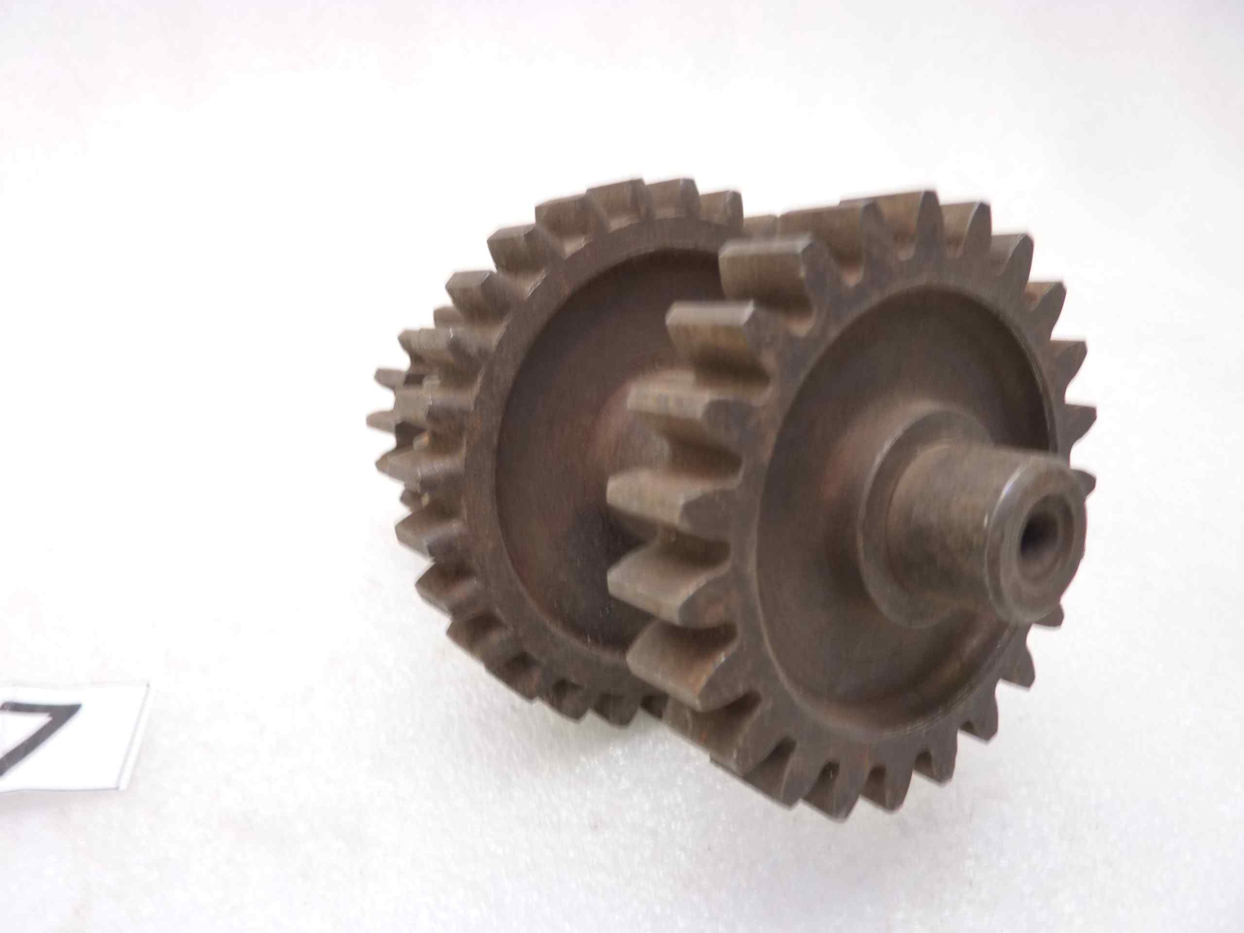 Albero cambio secondario Guzzi Motocarro a catena Ercole 500 M 16 20 28 23 denti ingranaggio - immagine 7