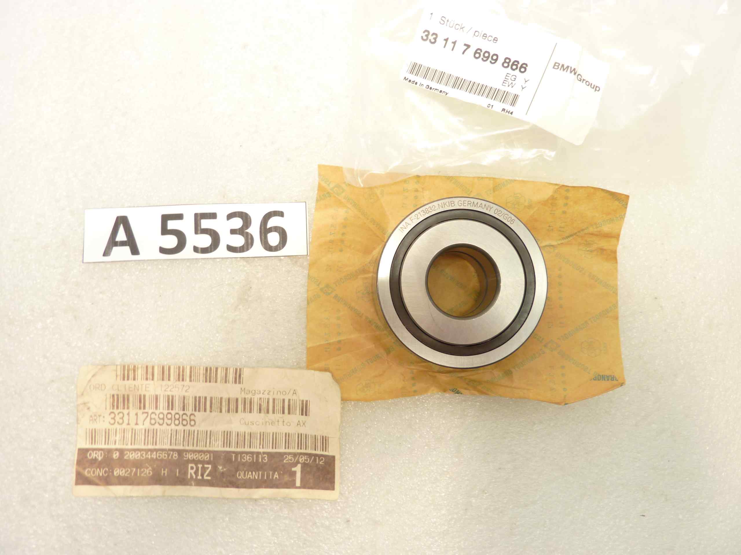 Cuscinetto posteriore BMW K 1100 1200 RS HP2 33117699866 AX nuovo fondo di magazzino