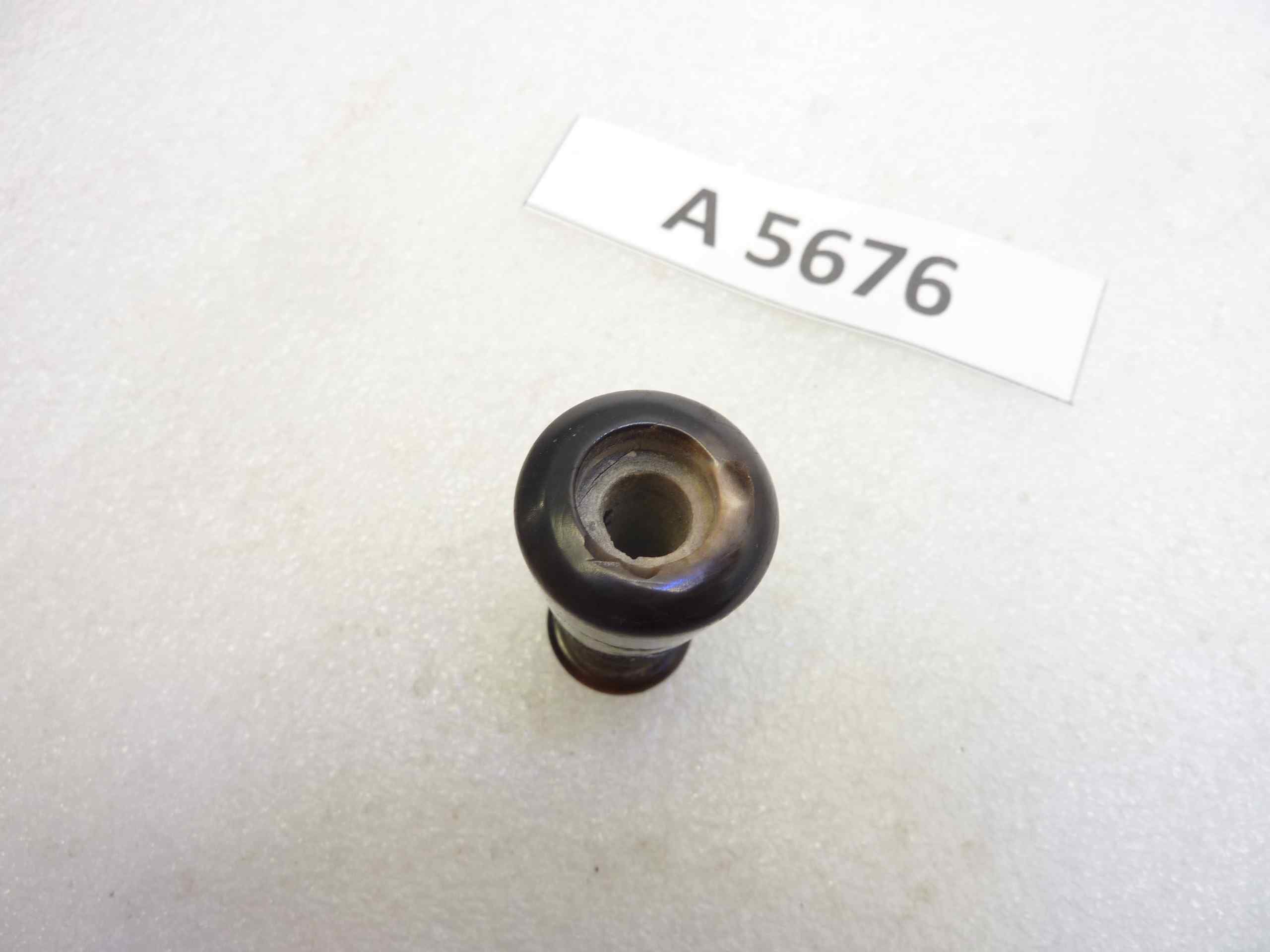 Pomello Pomolo Leva auto moto epoca osso o bachelite diam max 24 mm Alt 45 mm Foro 8 mm nuovo fondo di magazzino - immagine 5