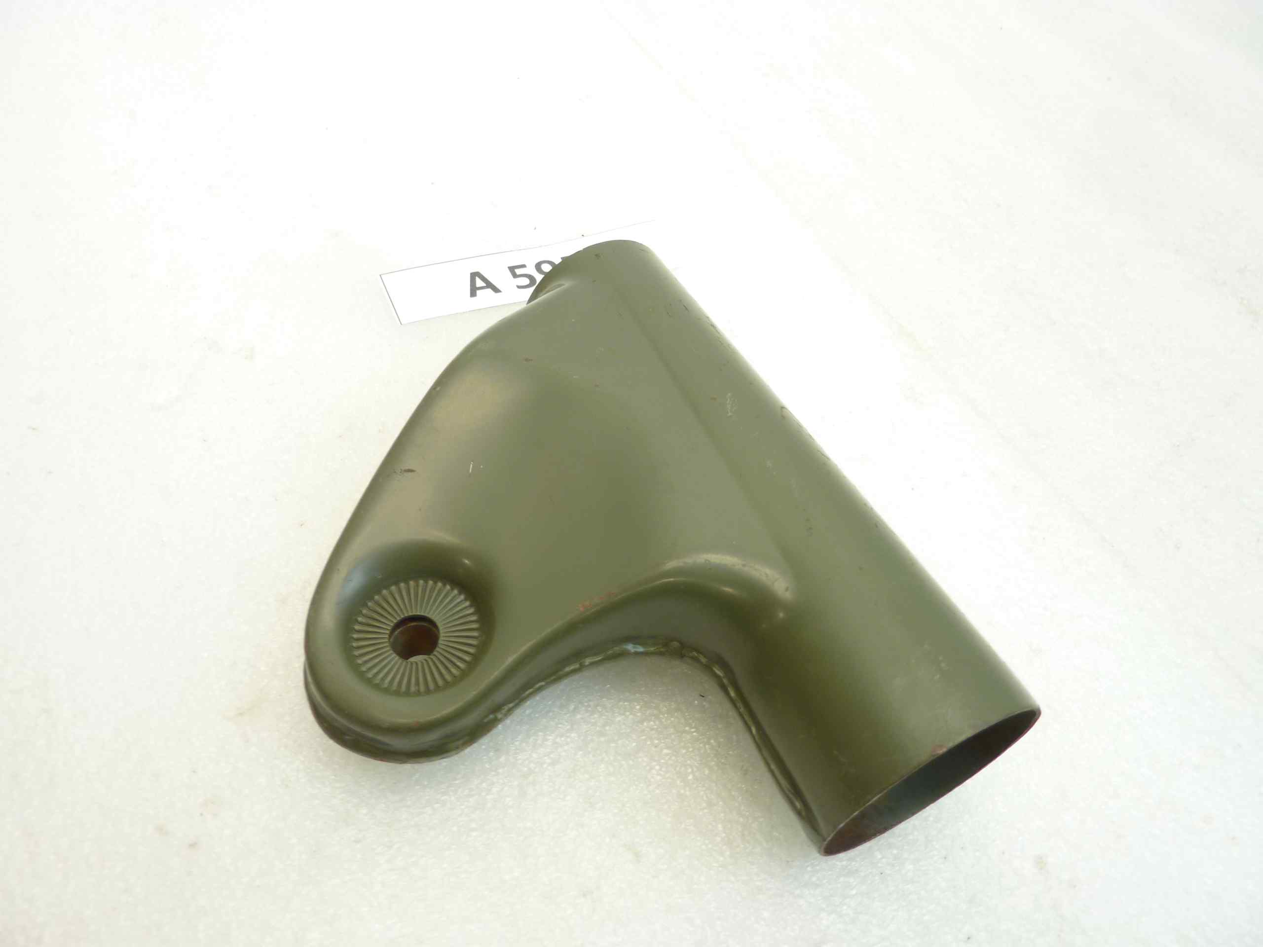 Staffa faro destro Puch 125 TT TS diam 38 - 44 mm lungh 136 mm NUOVO fondo di magazzino - immagine 2