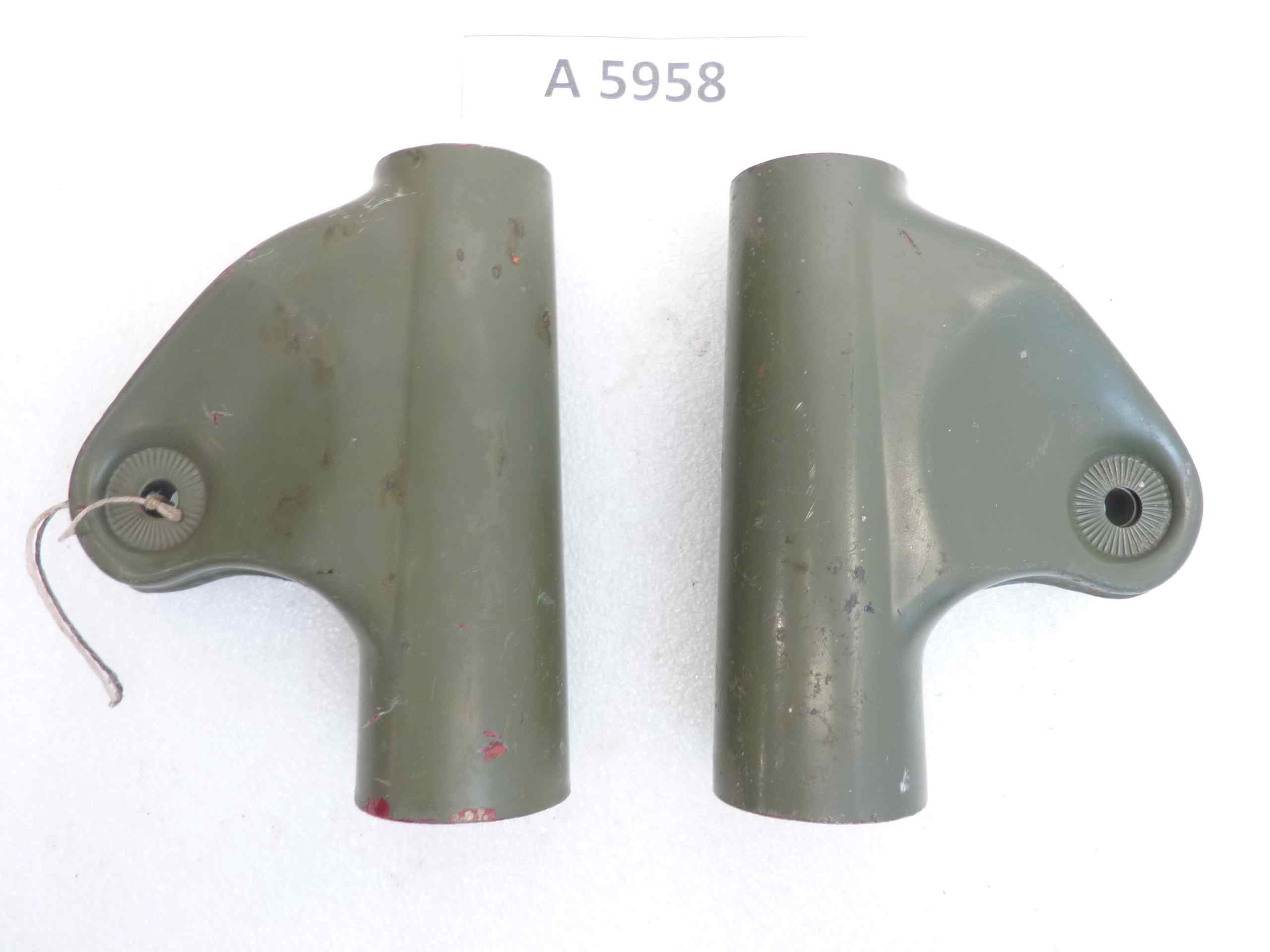 Staffe faro Puch 125 TT TS coppia Diam 38 - 44 mm lungh 136 mm NUOVO fondo di magazzino