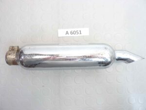Marmitta moto epoca ciclomotore diam imbocco 36 mm lungh tot 34 cm terminale silenziatore
