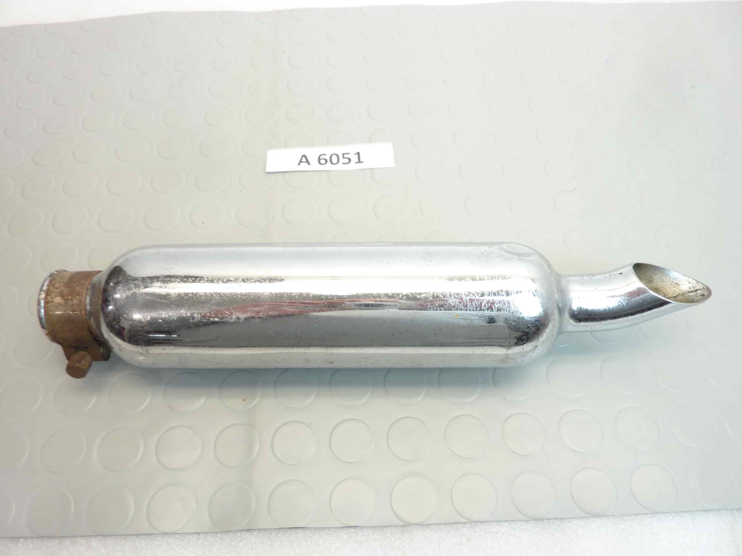 Marmitta moto epoca ciclomotore diam imbocco 36 mm lungh tot 34 cm terminale silenziatore - immagine 5