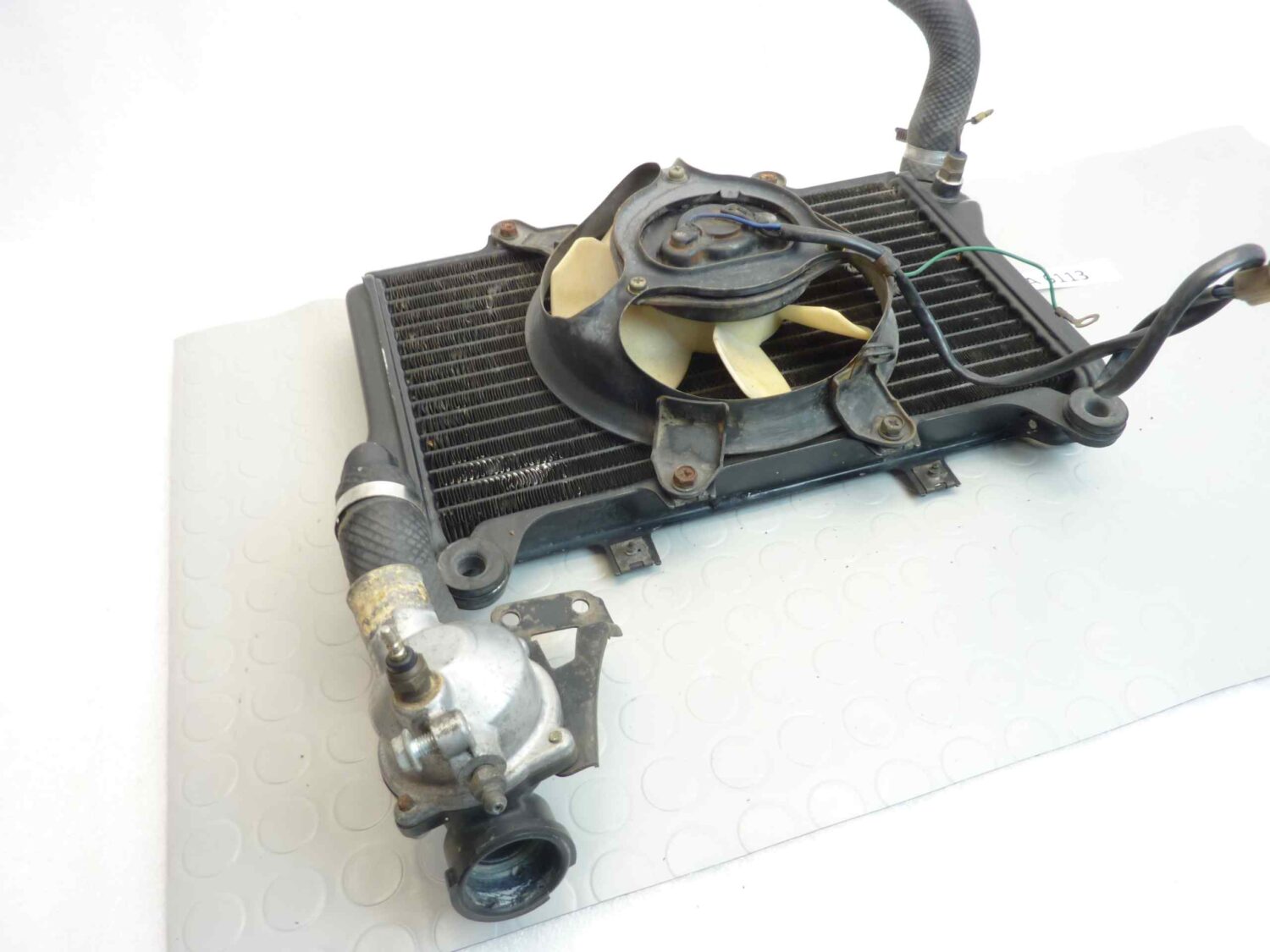 Radiatore Kawasaki GPX 750 Ninja Nippondenso 1986 - 1987 con ventola cod 022000 9411 - immagine 2