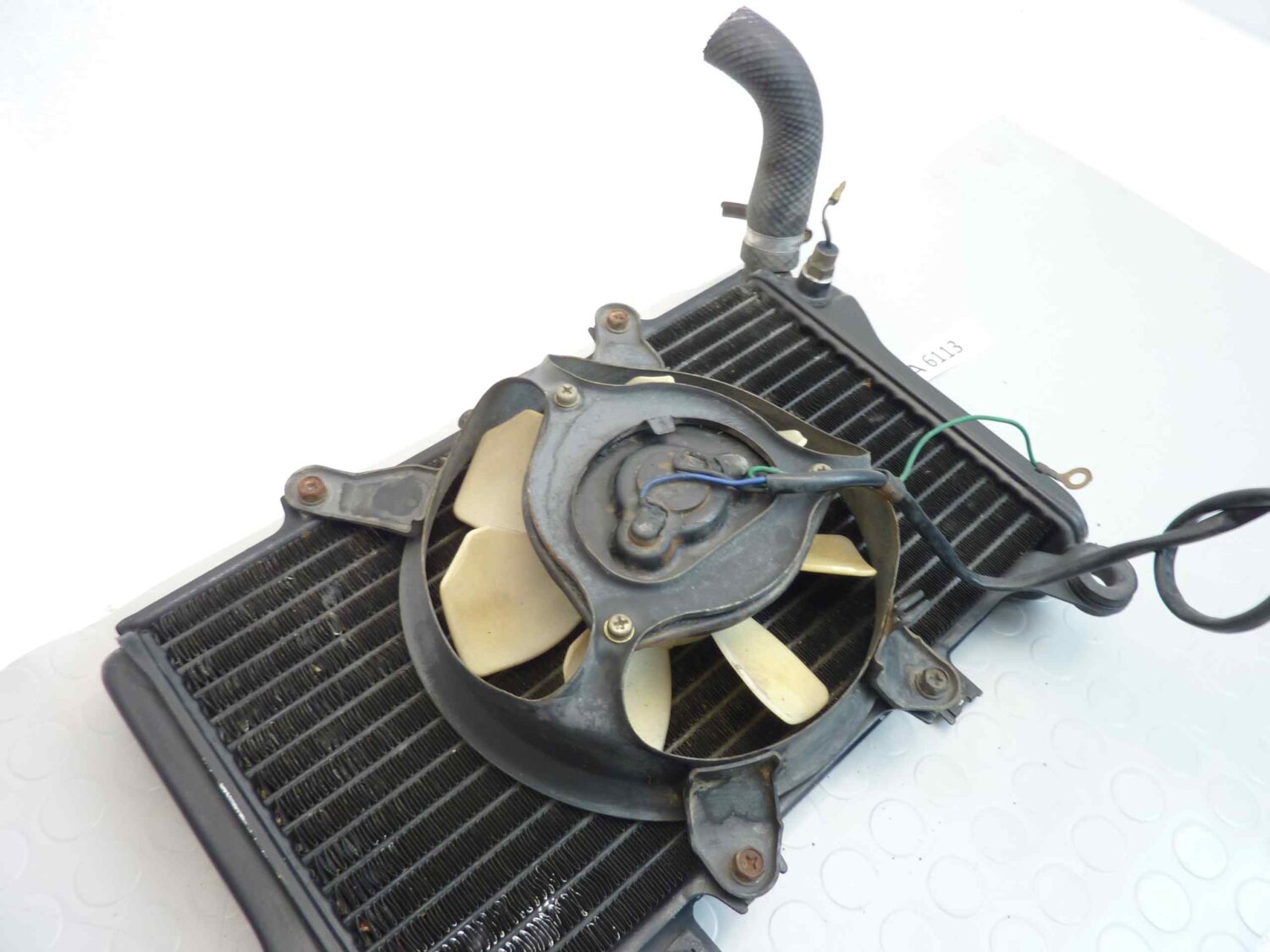 Radiatore Kawasaki GPX 750 Ninja Nippondenso 1986 - 1987 con ventola cod 022000 9411 - immagine 4