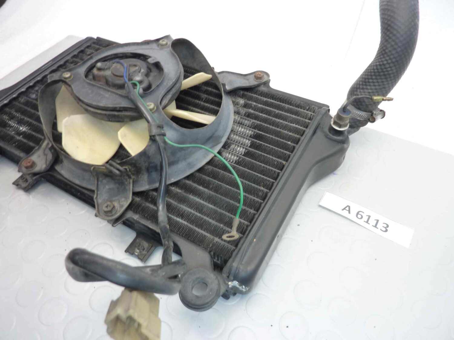 Radiatore Kawasaki GPX 750 Ninja Nippondenso 1986 - 1987 con ventola cod 022000 9411 - immagine 7