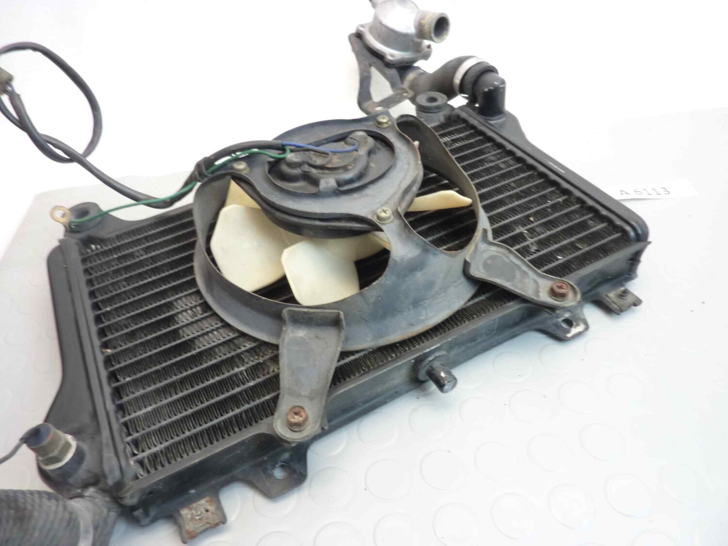 Radiatore Kawasaki GPX 750 Ninja Nippondenso 1986 - 1987 con ventola cod 022000 9411 - immagine 8