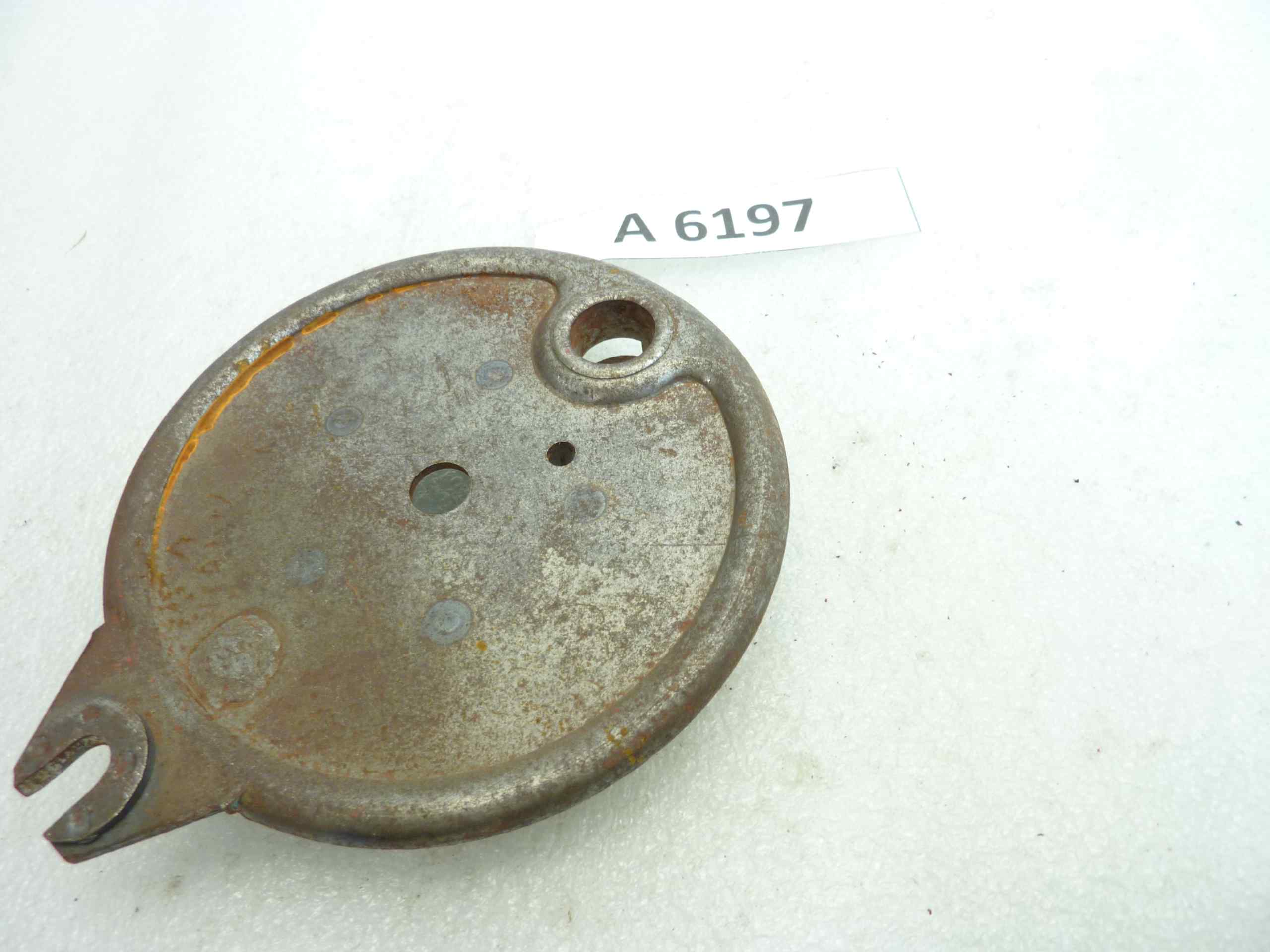 Disco piatto porta ganasce Guzzi Cardellino mozzo freni anteriore - immagine 4