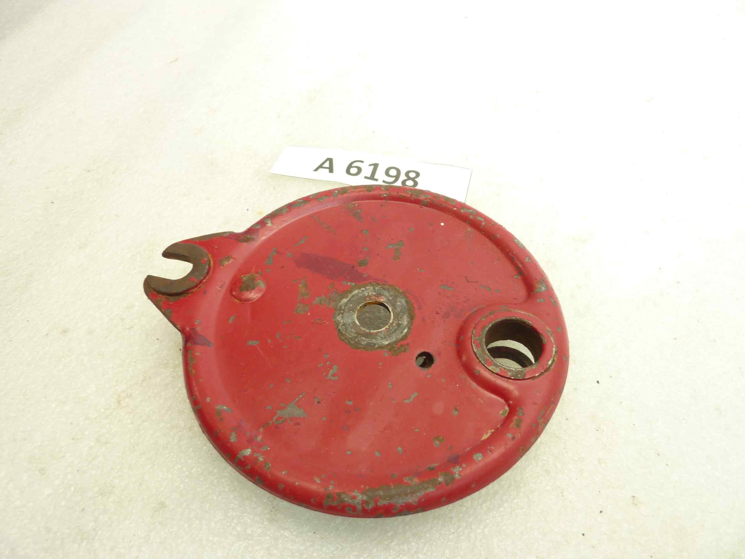 Disco piatto porta ganasce Guzzi Cardellino mozzo freni anteriore - immagine 2