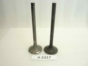 Coppia valvole testa diam 55 mm - stelo diam 12 mm- lungh. Tot. 169 mm aspirazione o scarico nuovo fondo di magazzino
