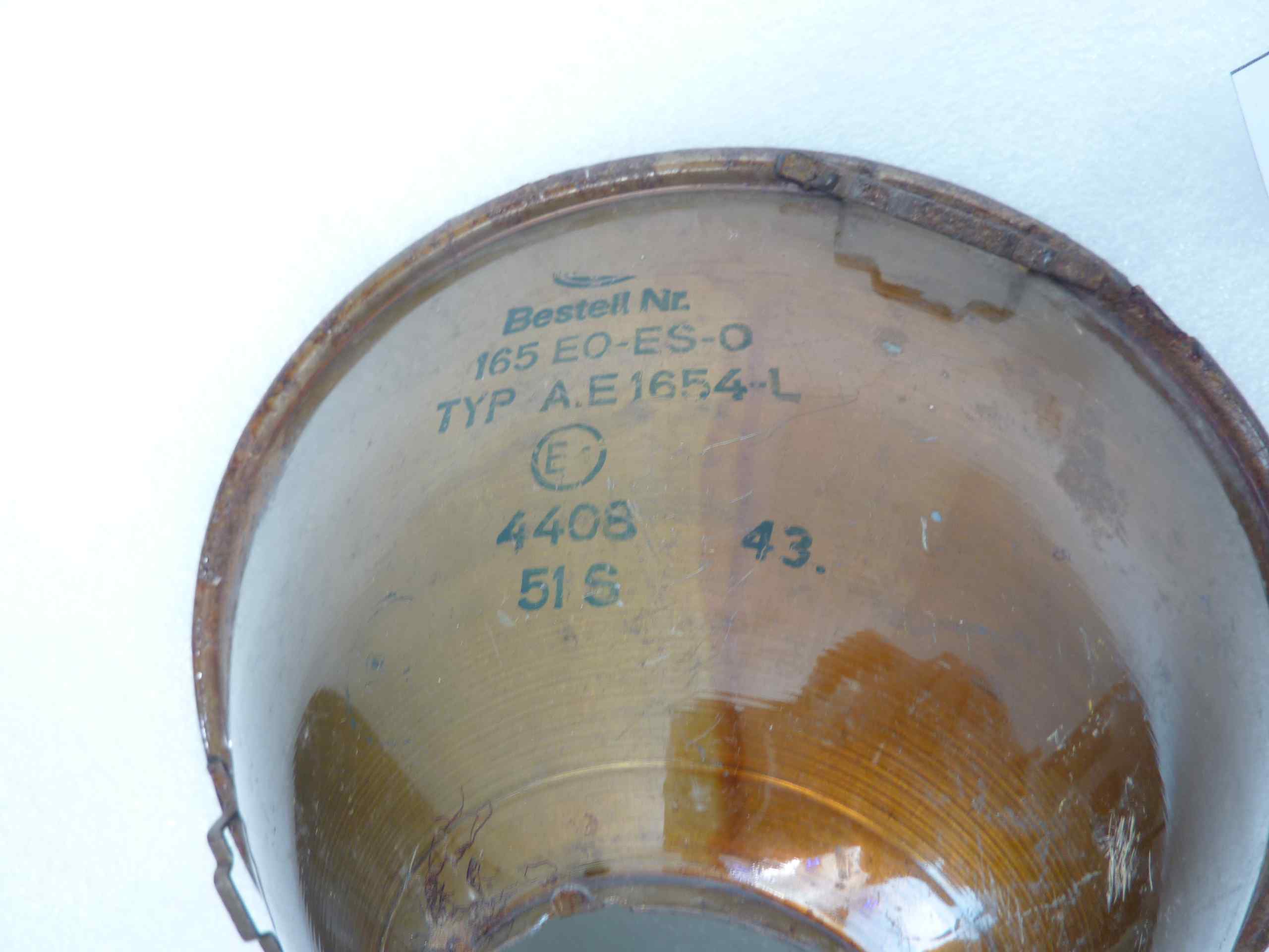 Parabola faro Bestell 165 diam sede vetro 173 mm - diam foro 45 mm moto auto epoca - immagine 3