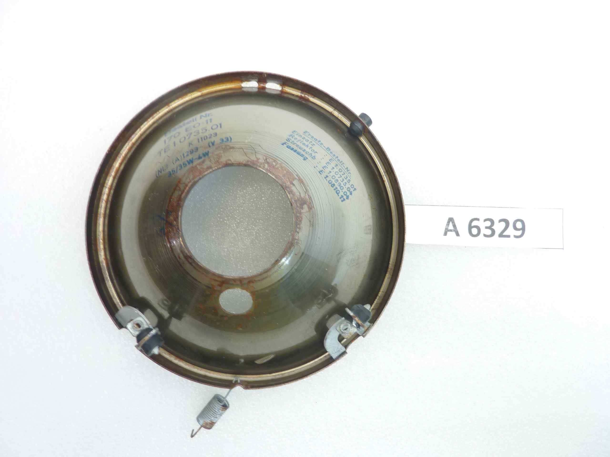 Parabola faro Bestell 170 diam sede vetro 160 mm - diam foro 45 mm moto auto epoca - immagine 2
