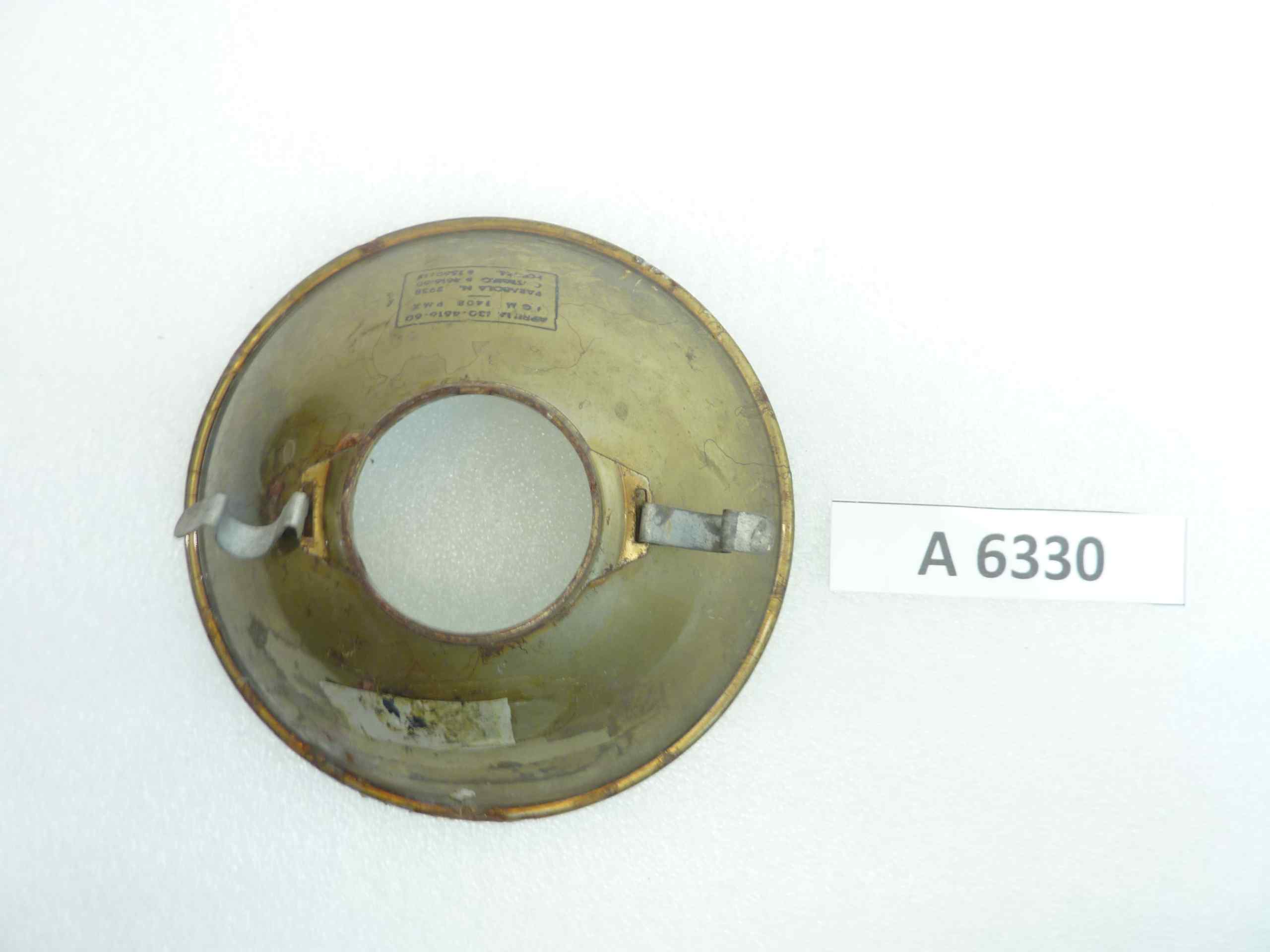 Parabola faro Aprilia cod 2938 diam sede vetro 135 mm - diam foro 44 mm moto auto epoca - immagine 2