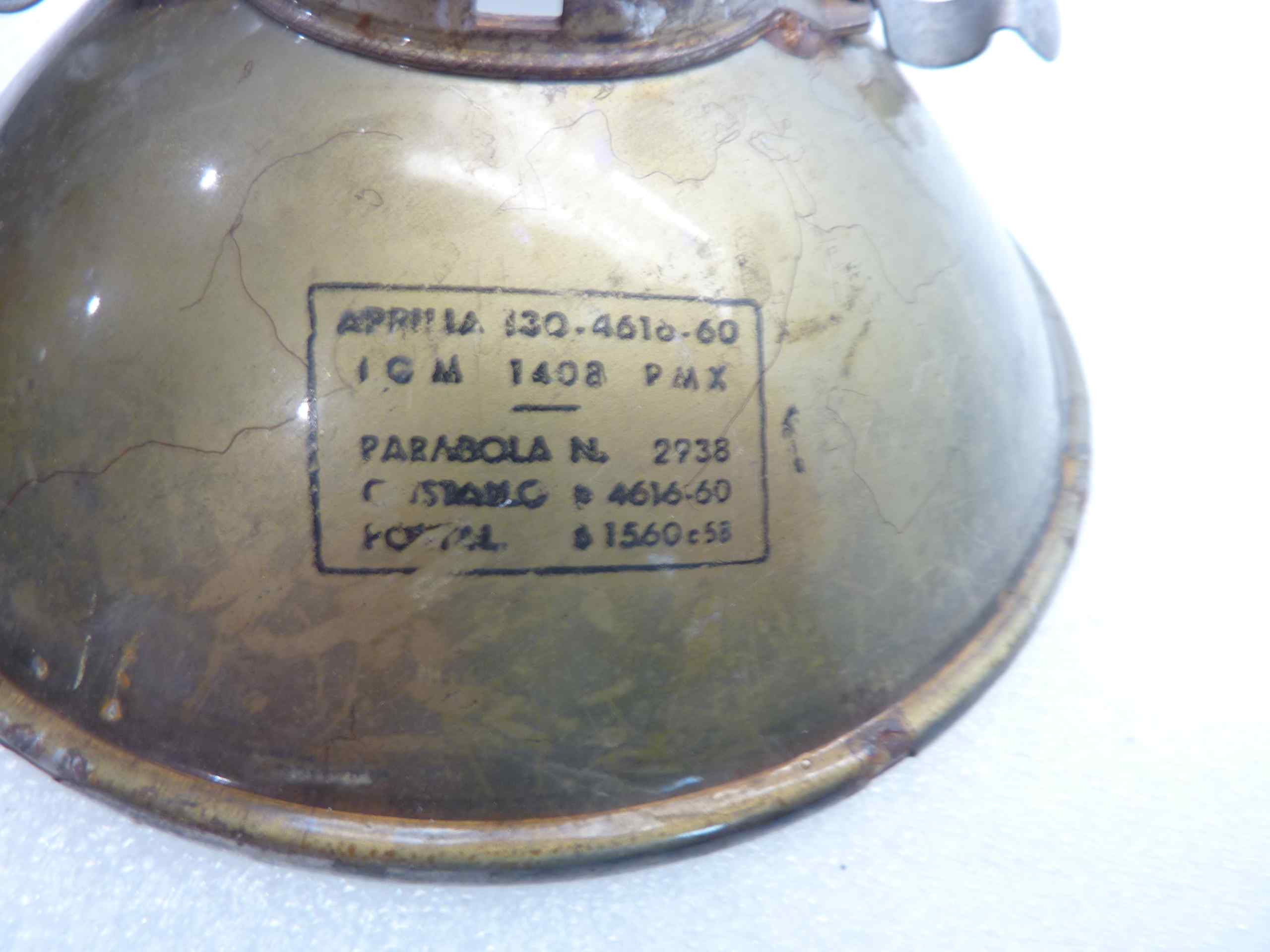 Parabola faro Aprilia cod 2938 diam sede vetro 135 mm - diam foro 44 mm moto auto epoca - immagine 3