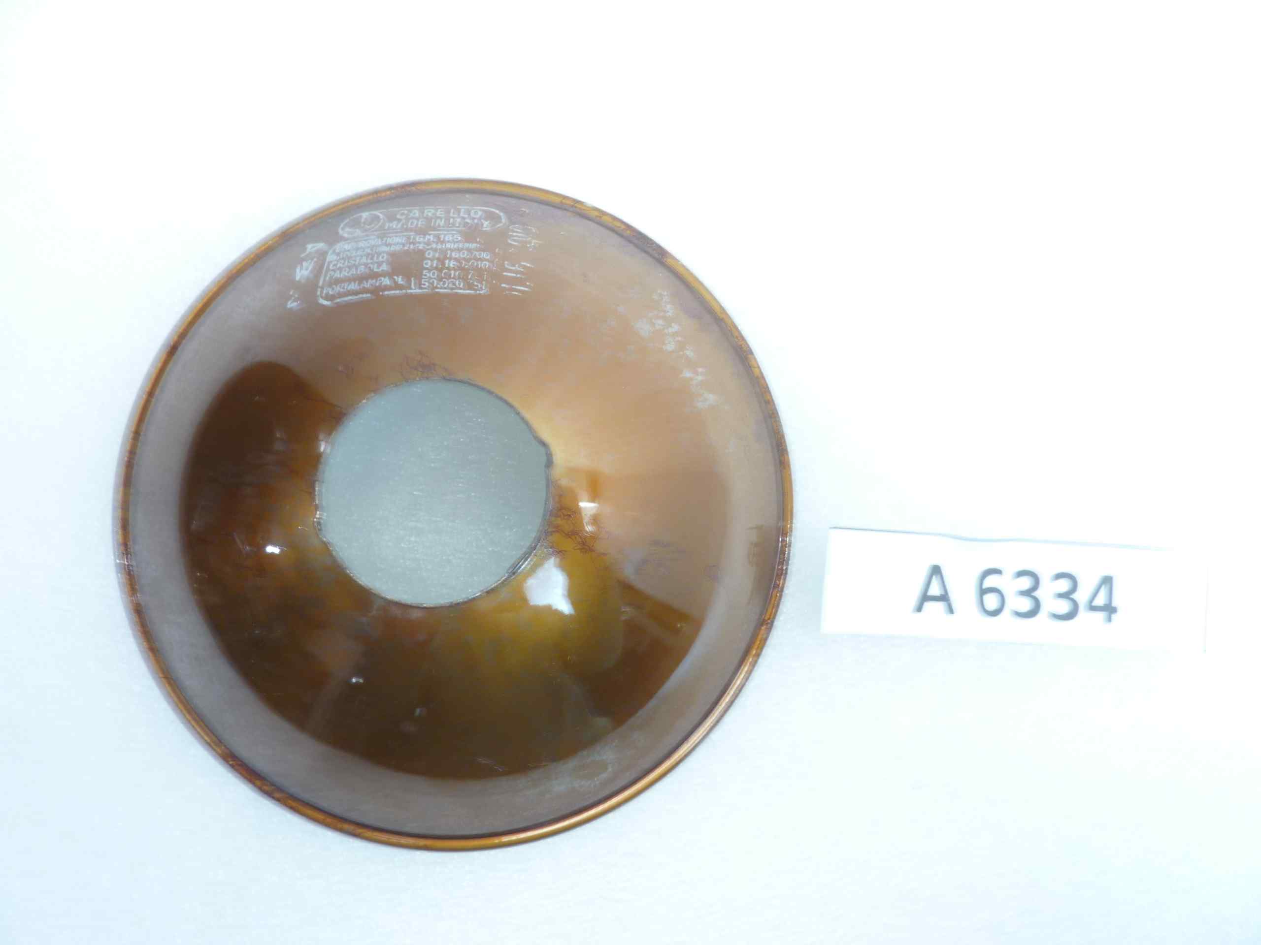 Parabola faro Carello cod 01180010 diam sede vetro 135 mm - diam foro 36 mm moto auto epoca - immagine 2