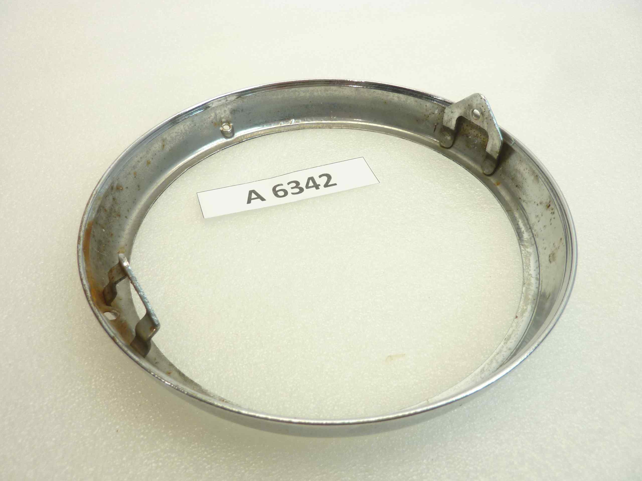 Ghiera faro diam vetro 169 mm - diam est 193 mm moto auto epoca - immagine 2