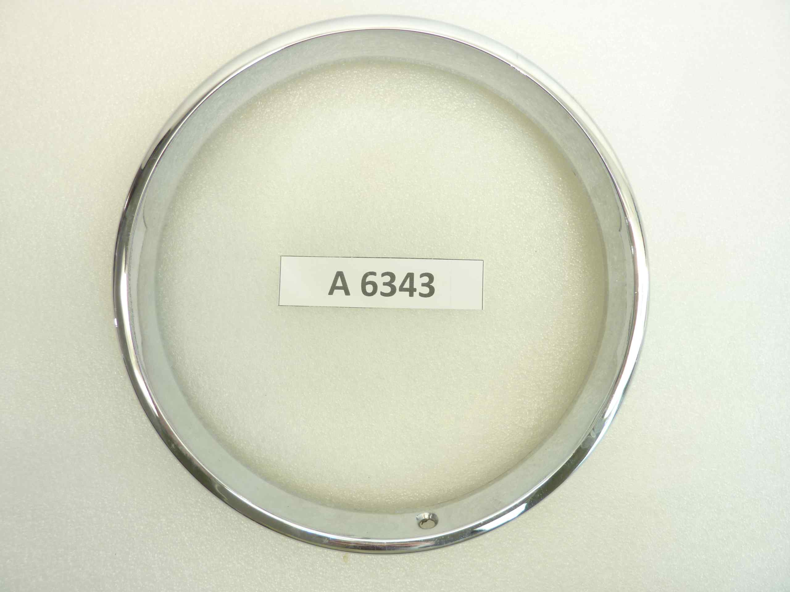 Ghiera faro diam vetro 184 mm - diam est 221 mm moto auto epoca nuovo fondo di magazzino