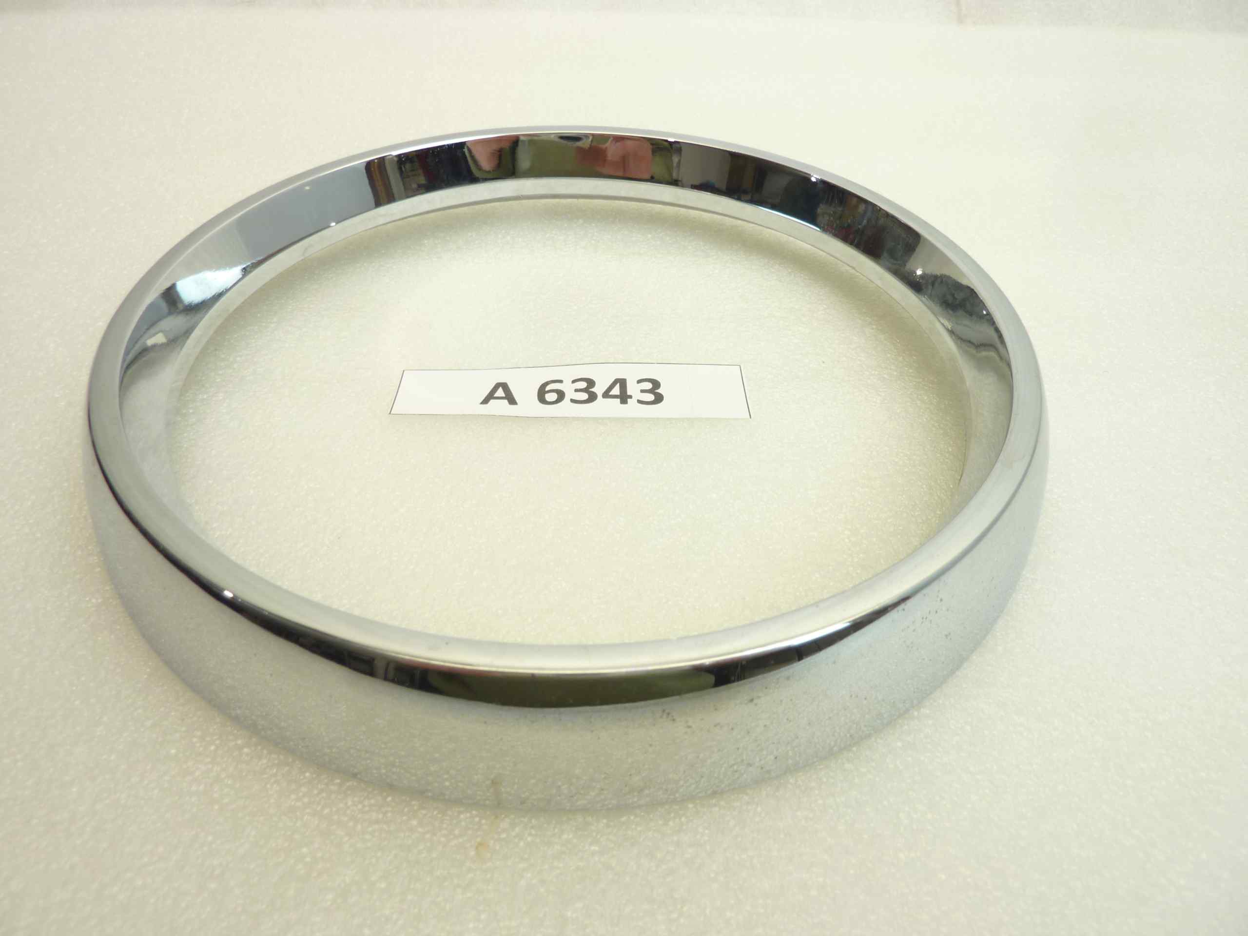 Ghiera faro diam vetro 184 mm - diam est 221 mm moto auto epoca nuovo fondo di magazzino - immagine 2