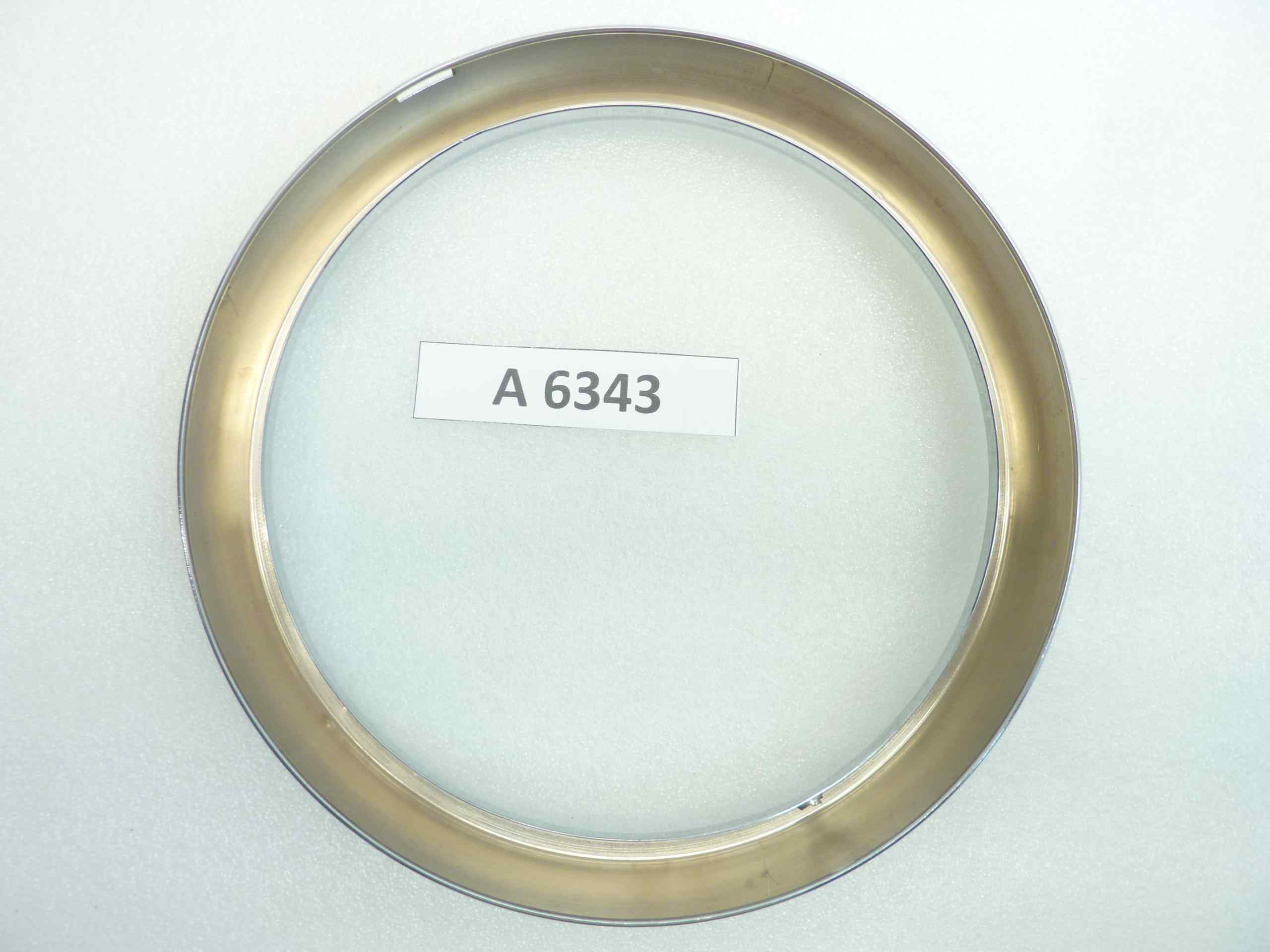 Ghiera faro diam vetro 184 mm - diam est 221 mm moto auto epoca nuovo fondo di magazzino - immagine 5