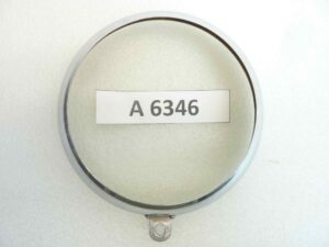 Ghiera faro diam vetro 105 mm - diam est 130 mm moto auto epoca nuovo fondo di magazzino